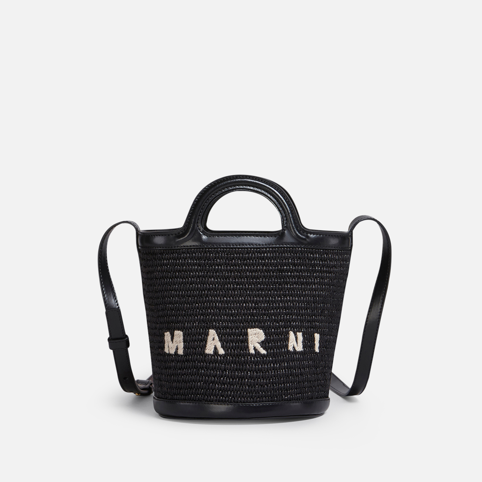 【新品未使用】MARNI TROPICALIA SMALL BUCKET BAG MARNI TROPICALIA SMALL BUCKET BAG IN BROWN LEATHER AND