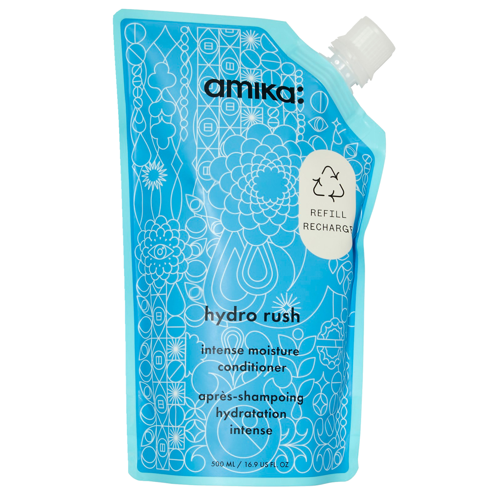 cult amika Hydro Rush Conditioner Refillable Pouch 500ml