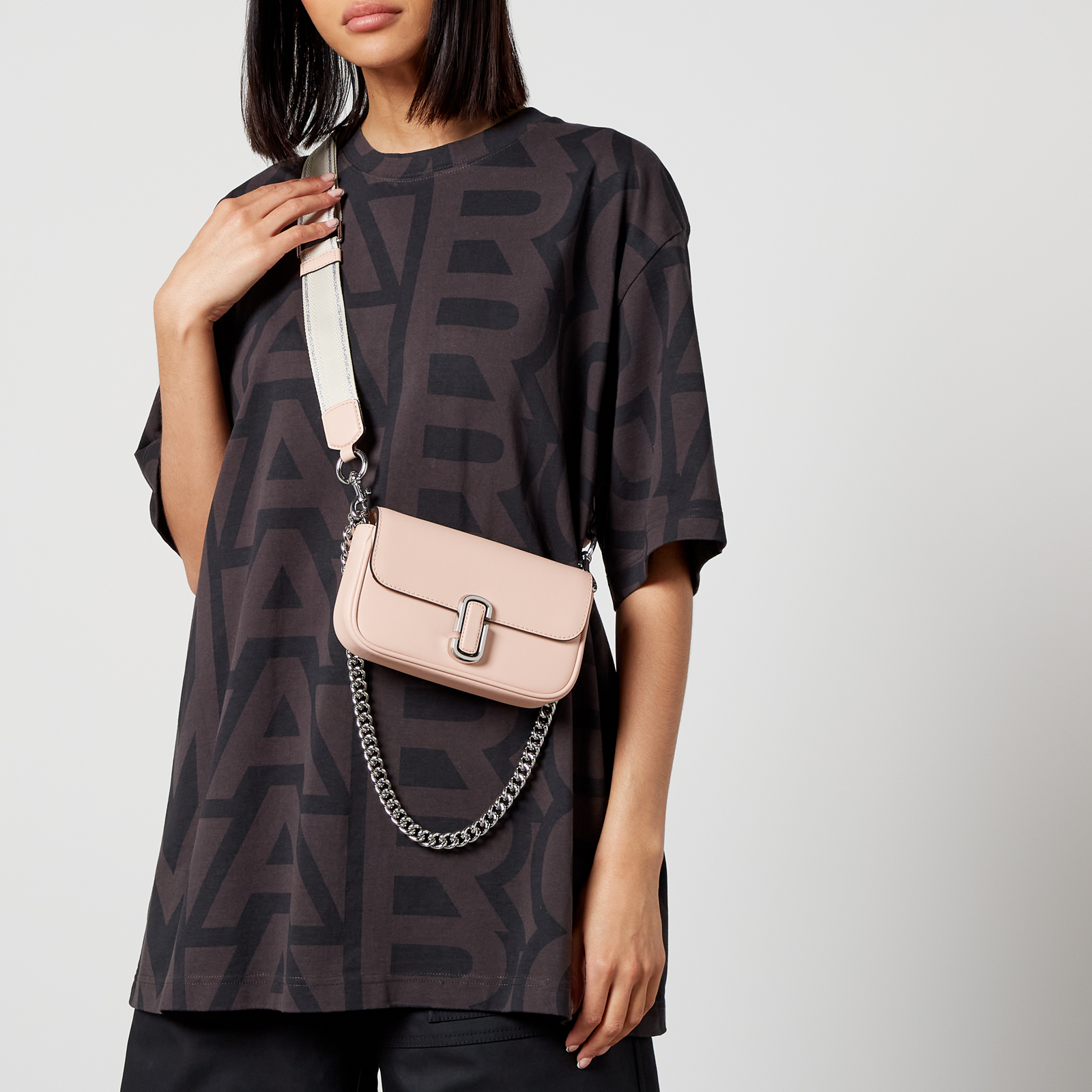 ショルダーバッグ・ポシェット Marc Jacobs The Quilted Mini Dual Shoulder Bag Marc Jacobs The Quilted Mini Dual Shoulder Bag, Black