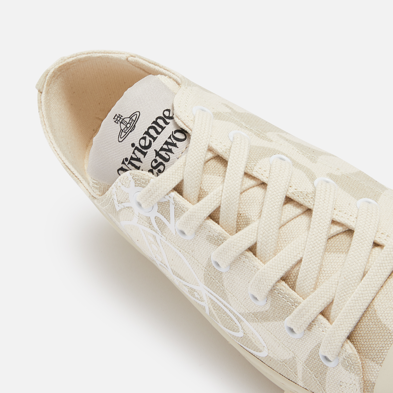 Vivienne Westwood Women's Monogrammed Canvas Trainers - UK 3 Vivienne Westwood Women's Monogrammed Canvas Trainers - UK 3