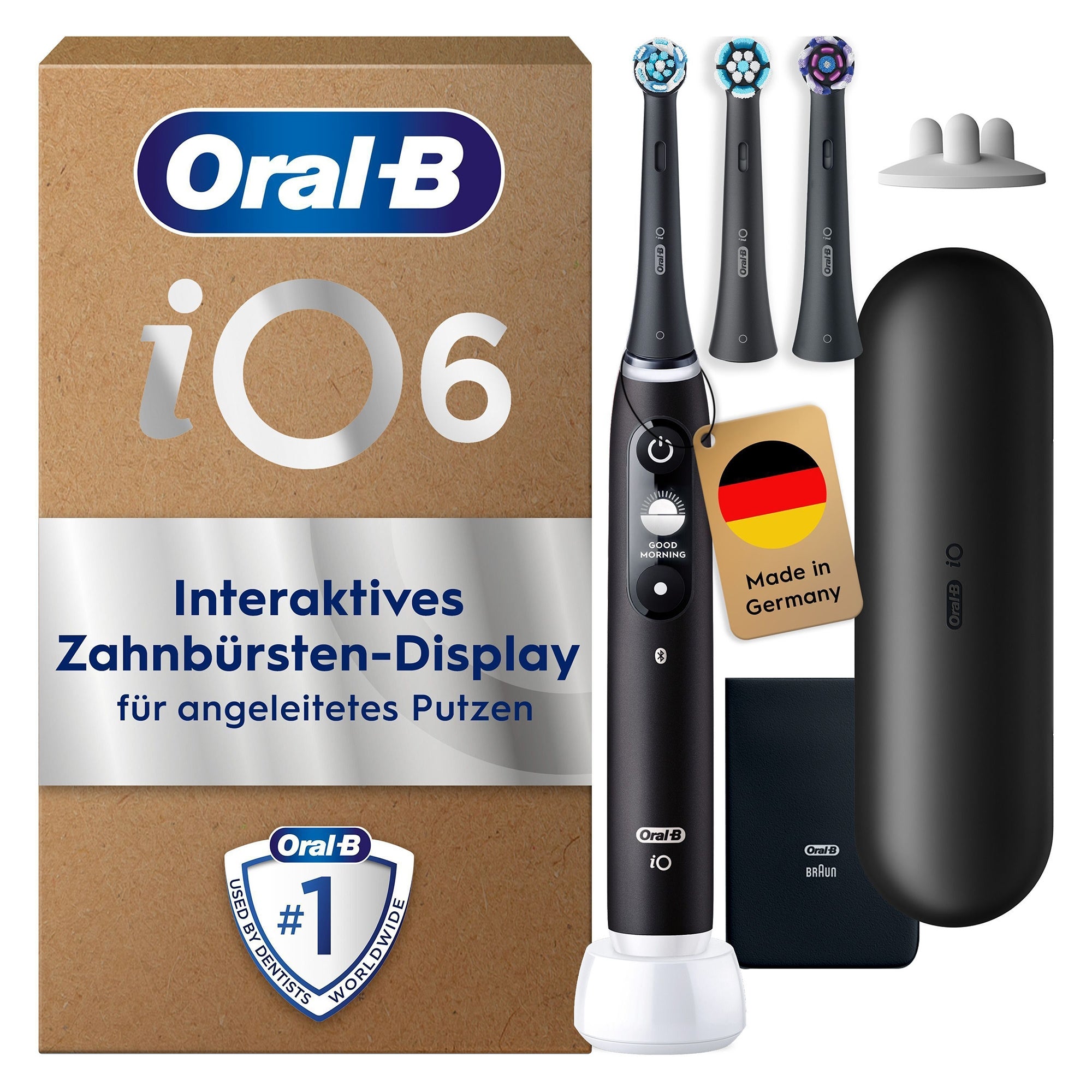 Oral-B iO 6 Elektrische Zahnbürste | Black Lava | 3