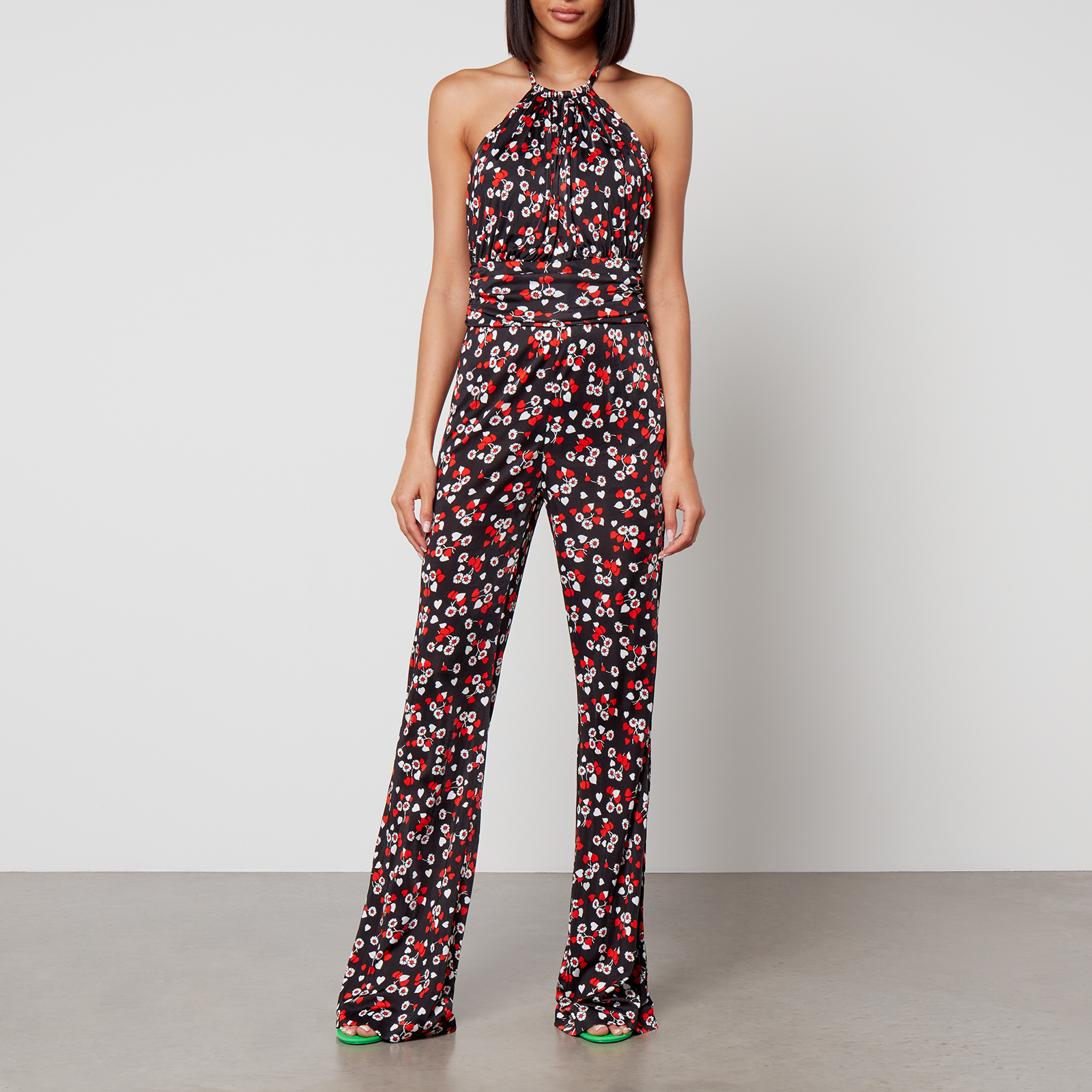 【関税&送料込】Moschino Poplin Chemise Jumpsuit Beaded Bodice Jumpsuit with Matching Scarf | David's Bridal