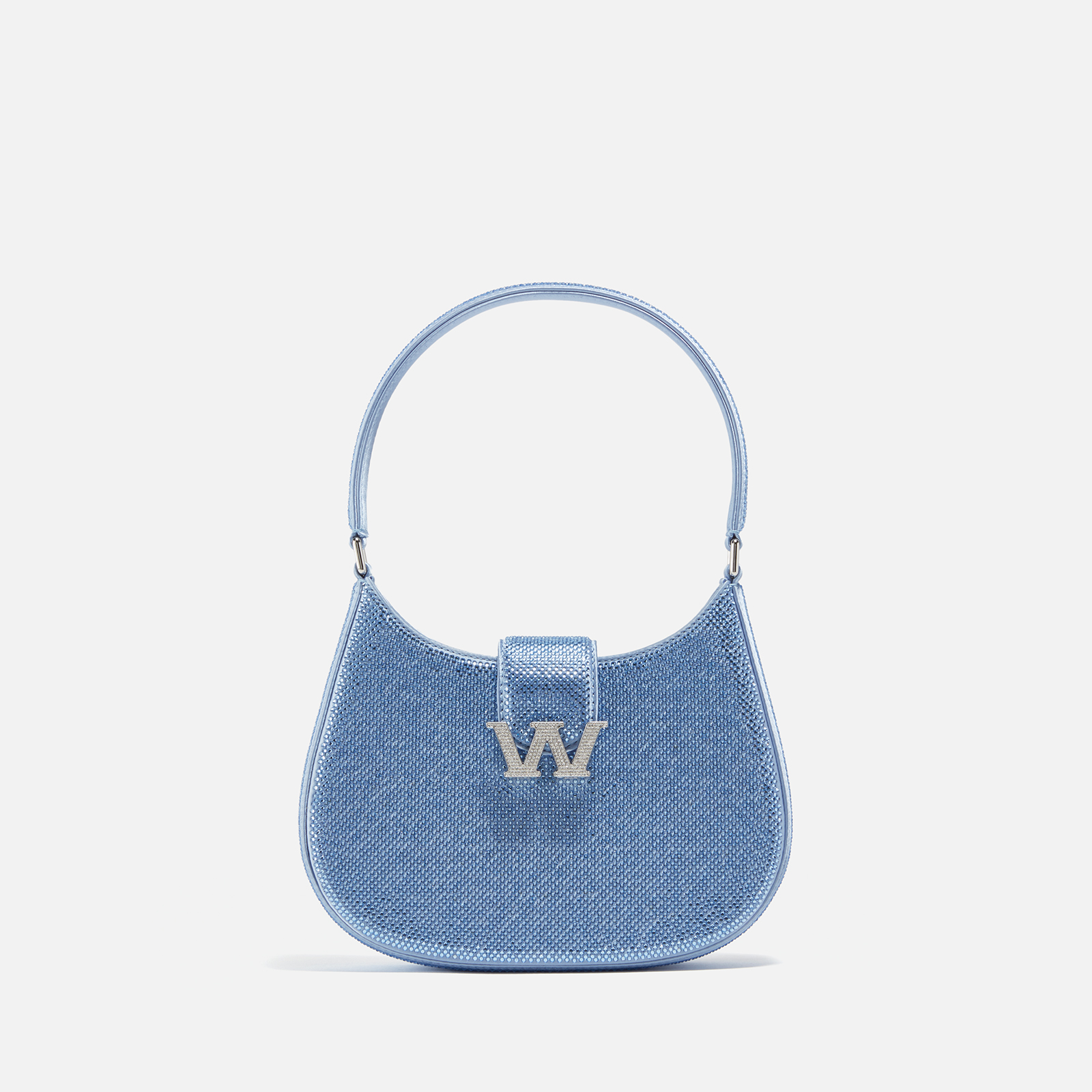 【ALEXANDER WANG】ロゴ サテン シュシュ ミニバッグ【送関込】 ALEXANDER WANG】ロゴ サテン シュシュ ミニバッグ【送関込