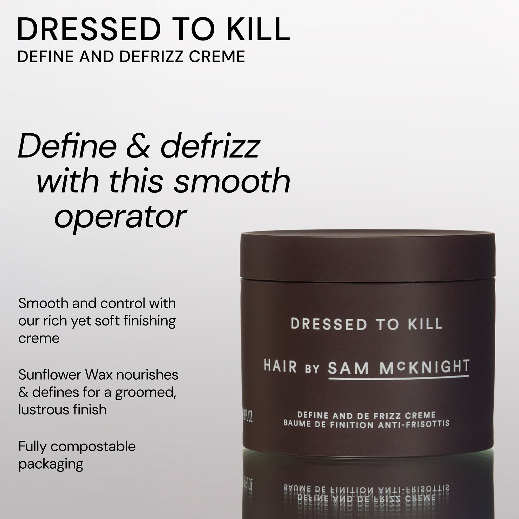 Hair by Sam McKnight Dressed to Kill Define and Defrizz Cream 50ml | Cult  Beauty