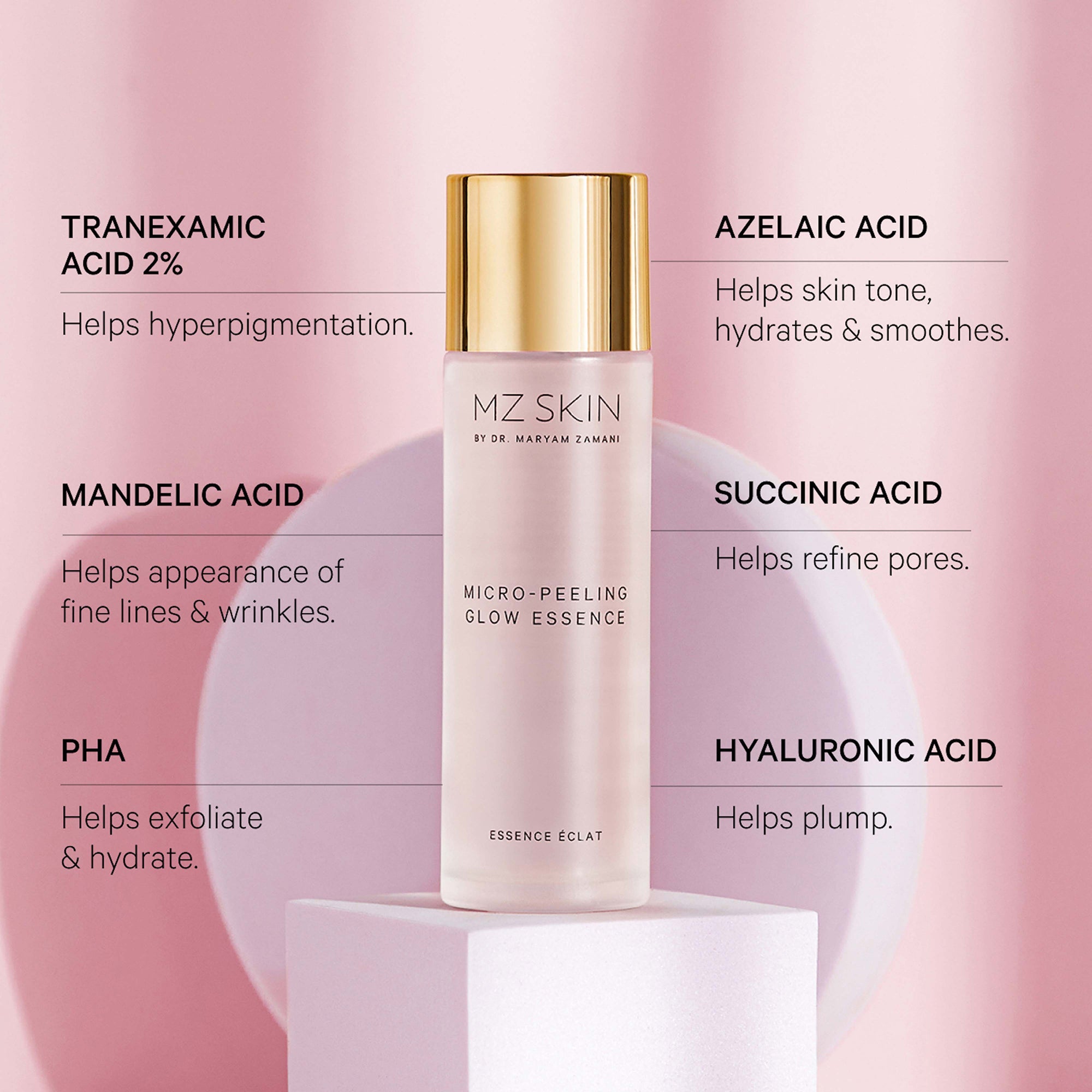 MZ Skin Micro-Peeling Glow Essence 100ml | Cult Beauty