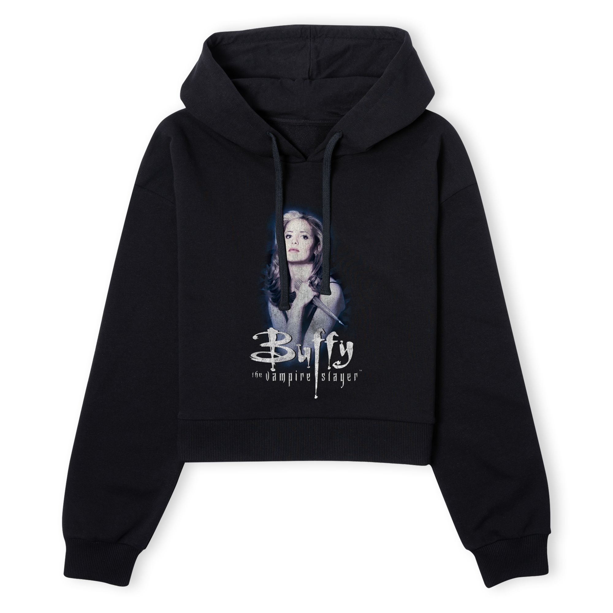 Buffy The Vampire Slayer Violet Portrait Women's Cropped Hoodie