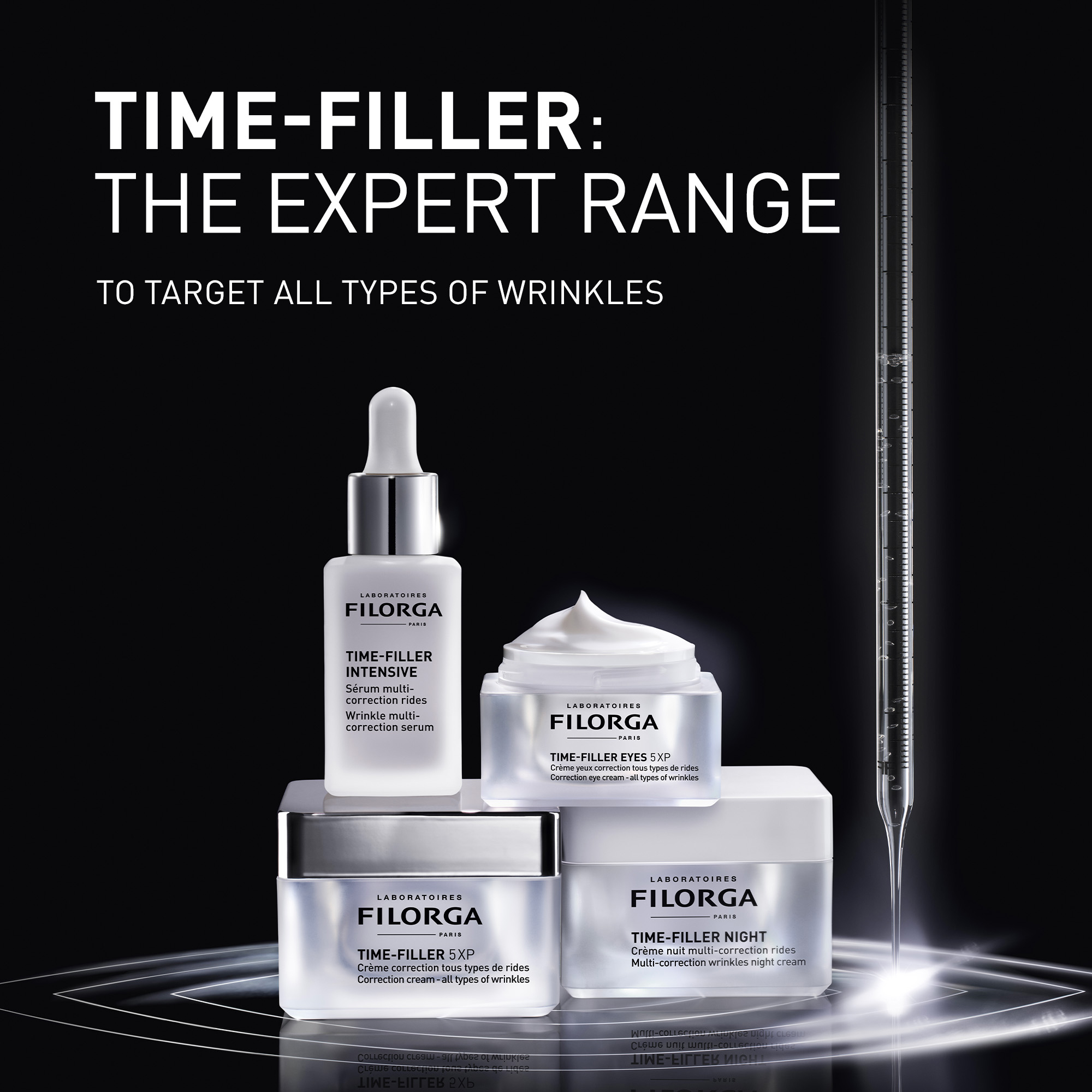 FILORGA 2Xs deals Time Filler Eyes Absolute Eye Correction Cream 0.5 oz Dark Circles