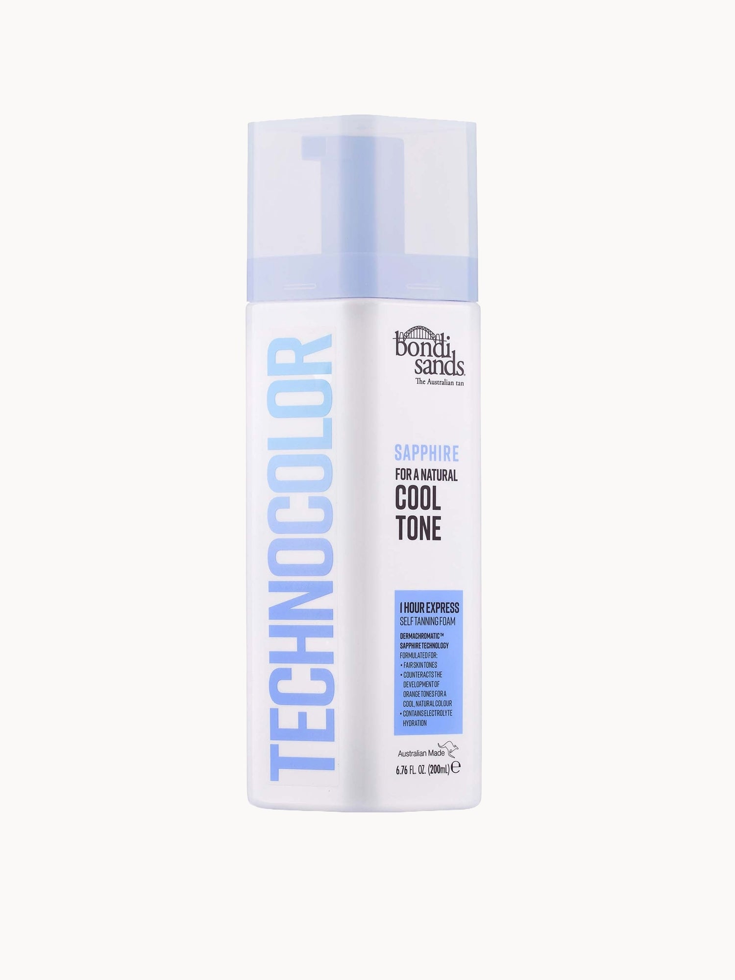 Bondi Sands Technocolor 1 Hour Express Self Tanning Foam - Sapphire 200ml