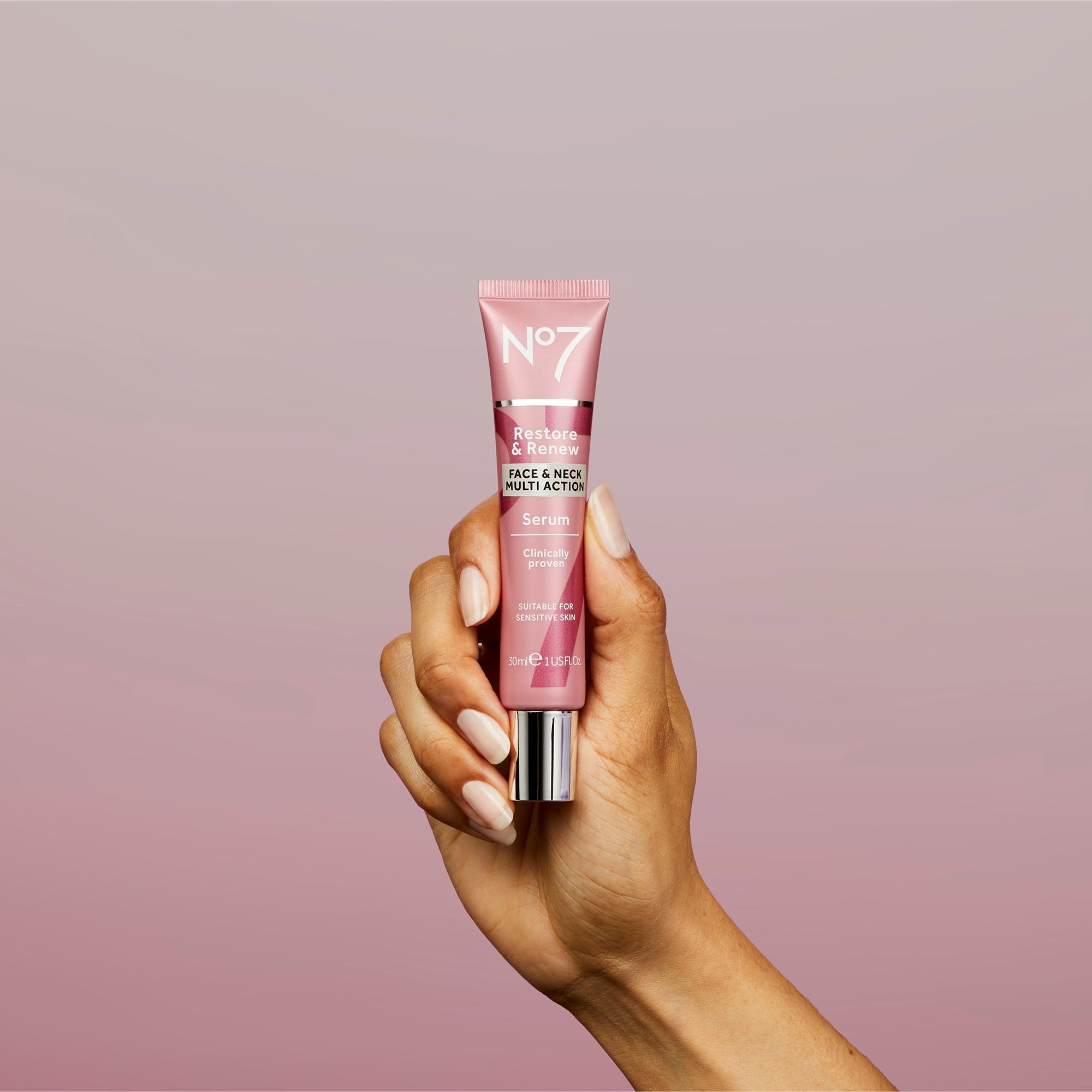 No7 Restore & Renew Face & Neck Multi Action Serum