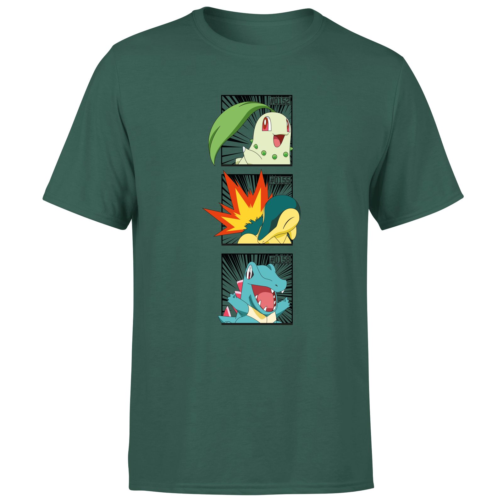 Pokemon Generation 2 Monochrome Starters Men's T-Shirt - Black - S