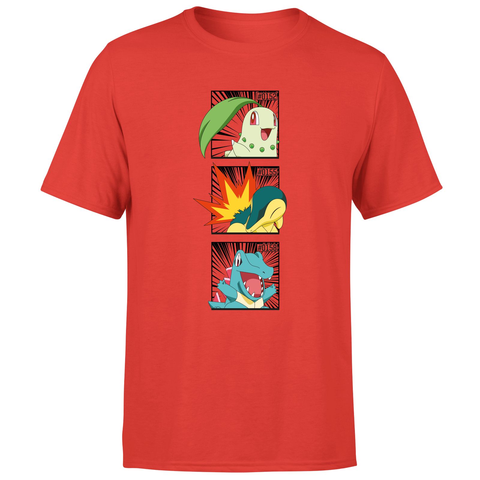 Pokemon Generation 2 Monochrome Starters Men's T-Shirt - Black - S