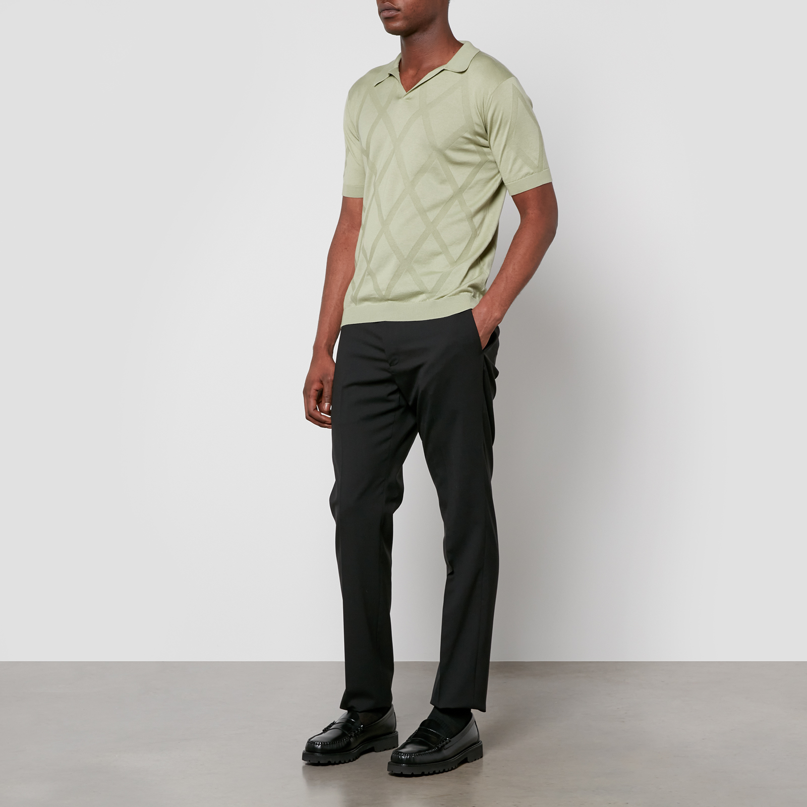 トップス OLD JOHN SMEDLEY skipper knit polo 14298823-1875039045189280.jpg
