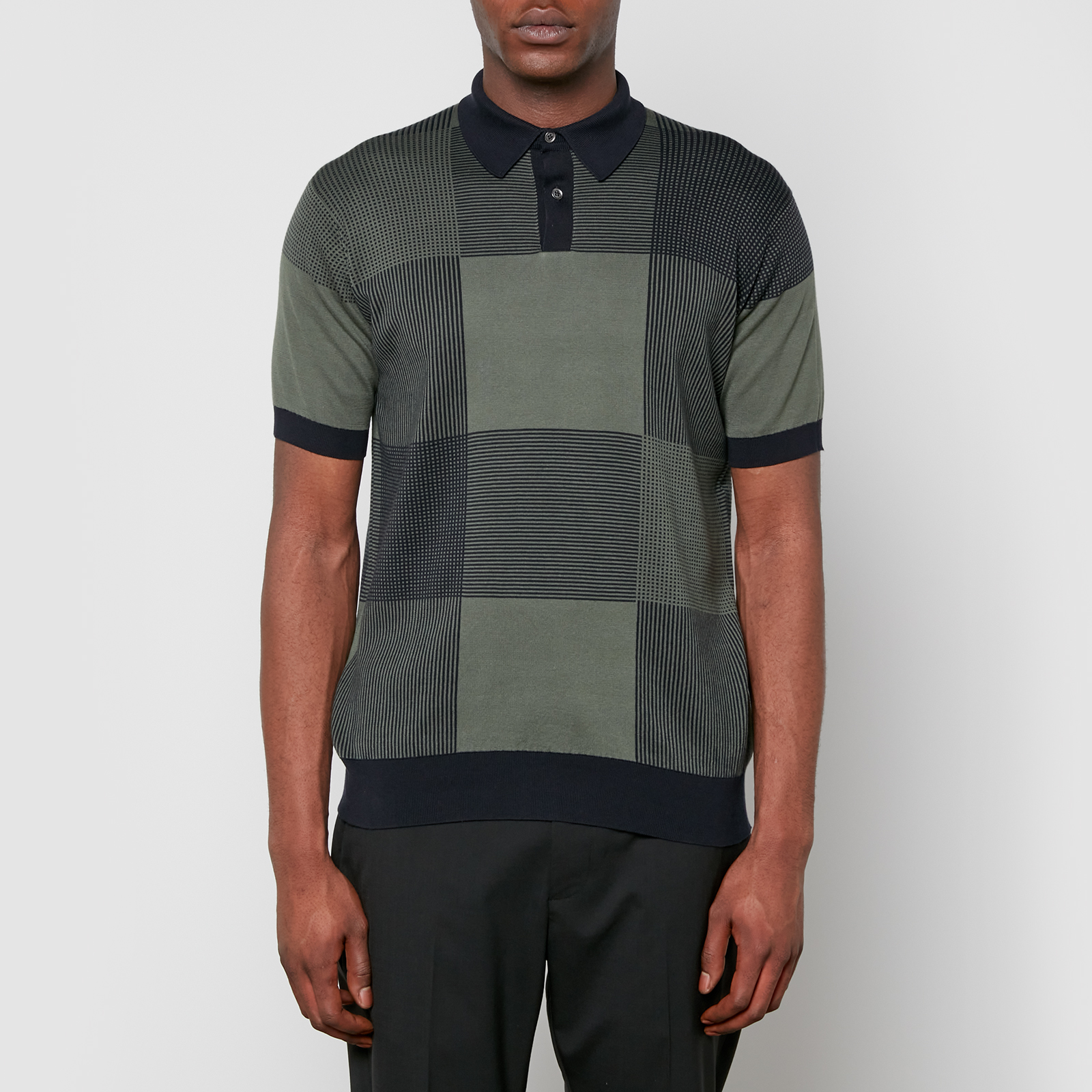 90's JOHN SMEDLEY / S/S Knit Polo