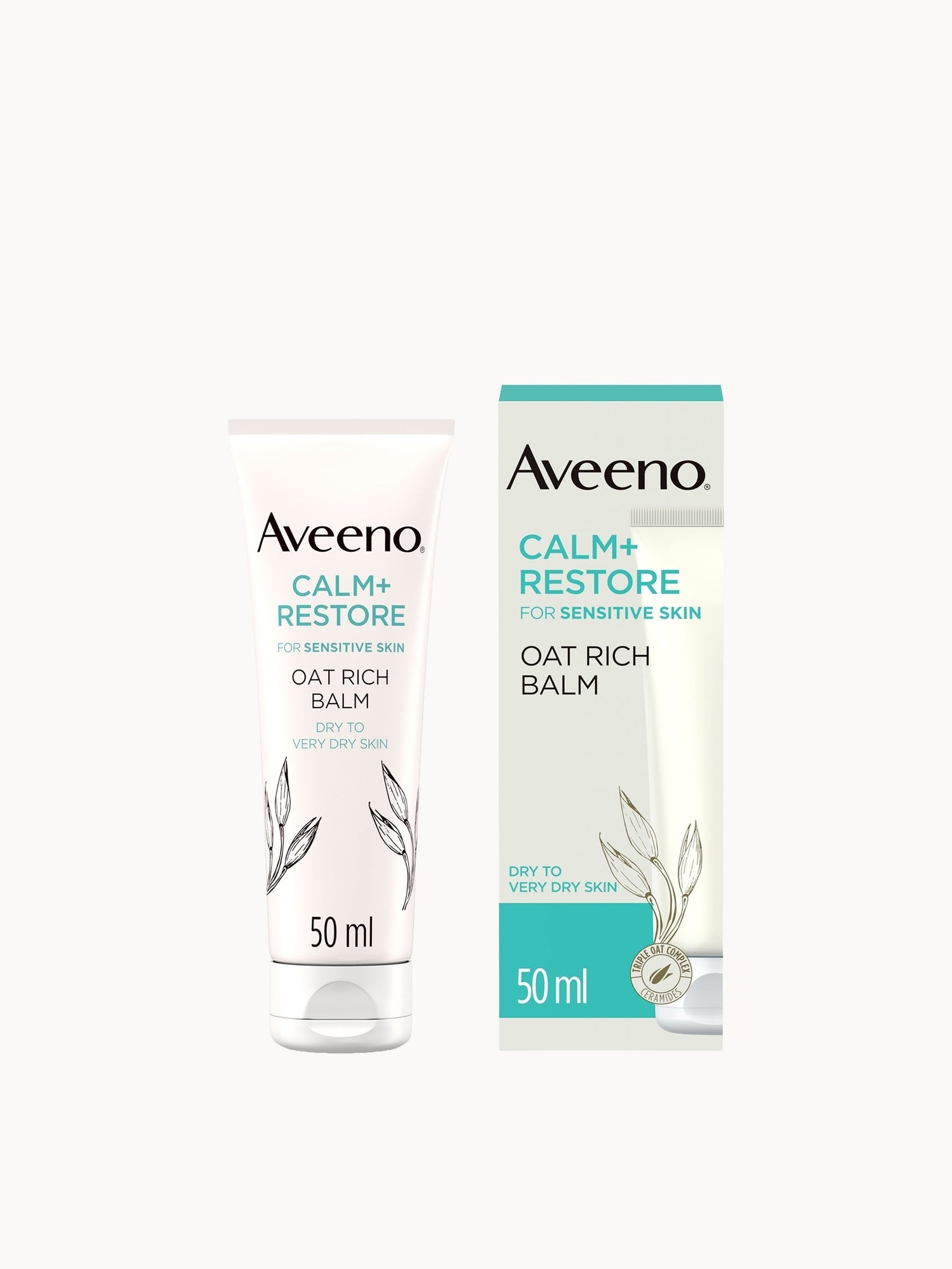 Aveeno Face Calm+Restore Oat Rich Balm 50ml | LOOKFANTASTIC
