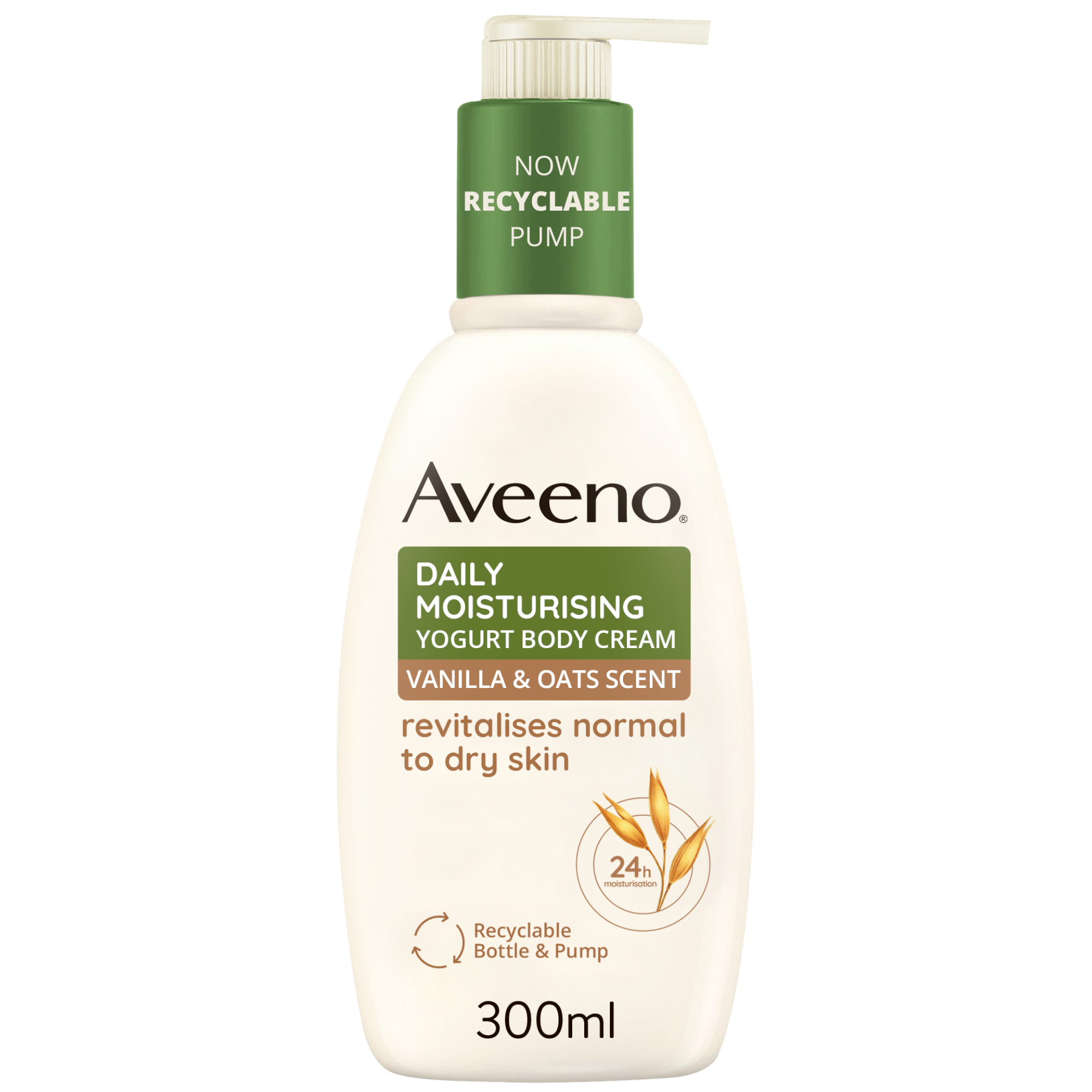 Aveeno: Aveeno Moisturising Yogurt Body Cream Vanilla & Oats Scent 300ml