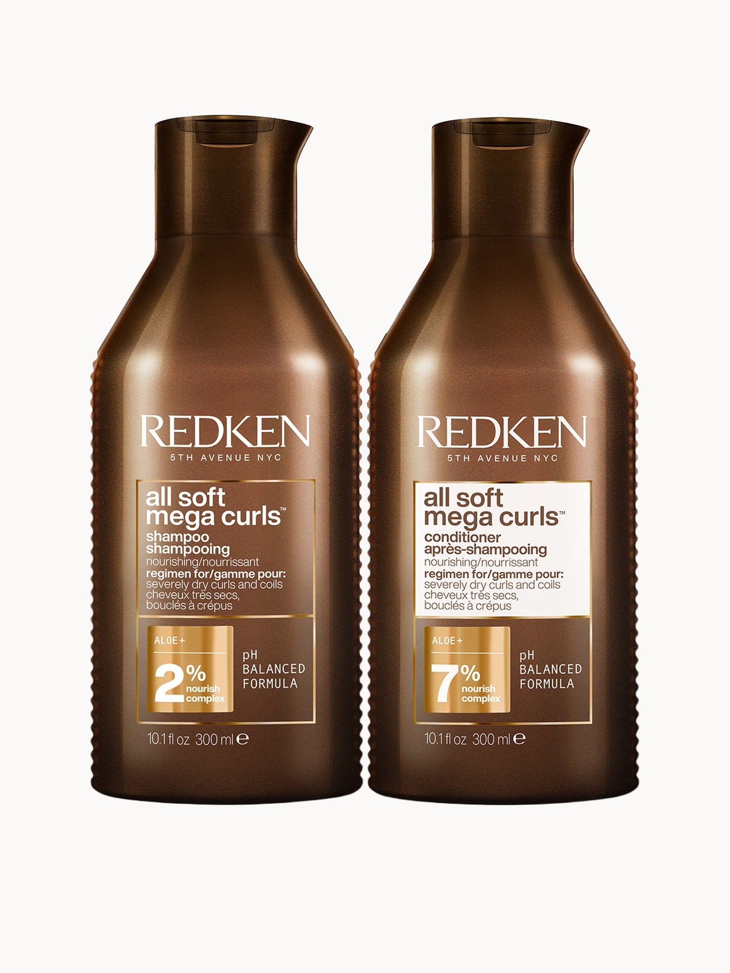 Redken All Soft Mega Curl Hydrating and Nourishing Shampoo and Conditioner Bundle for Curly and Coily Hair