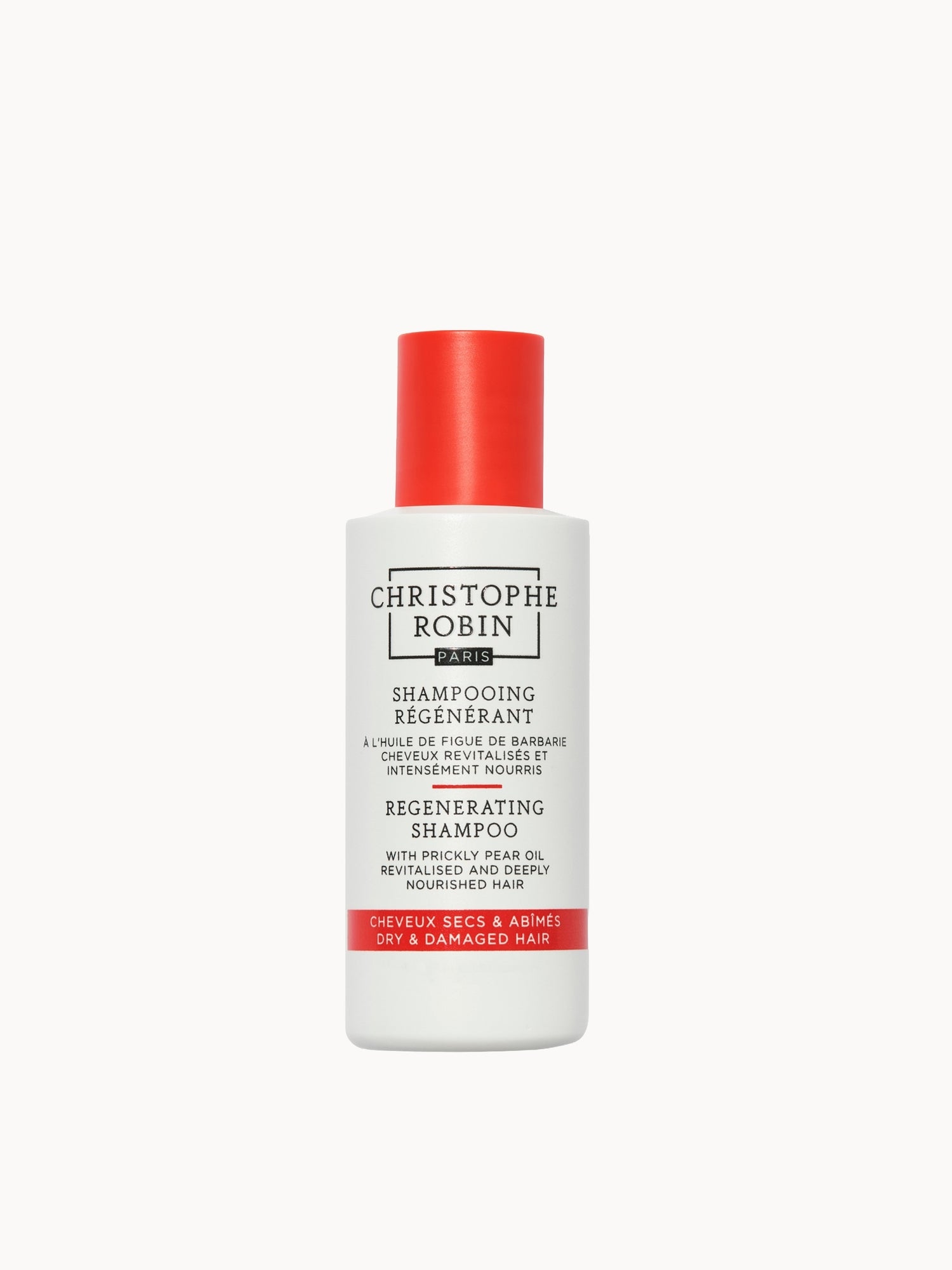 Christophe Robin New Regenerating Shampoo with Prickly Pear Oil 75ml