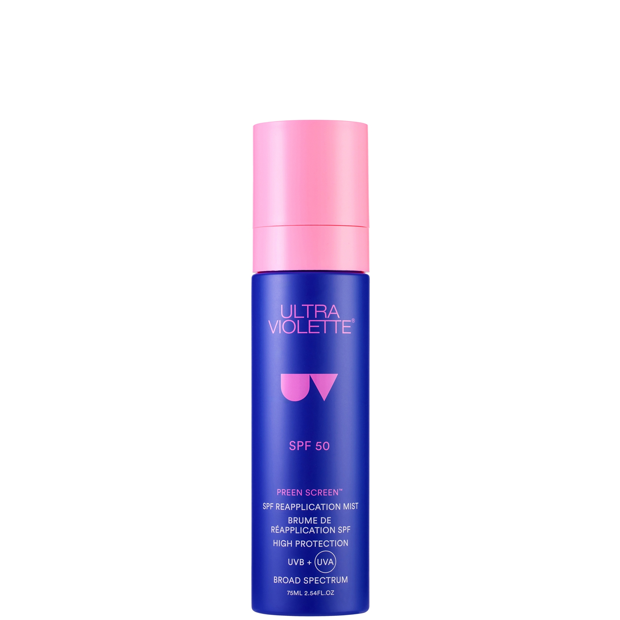 cult Ultra Violette Preen Screen SPF 50+ Reapplication Mist 75ml
