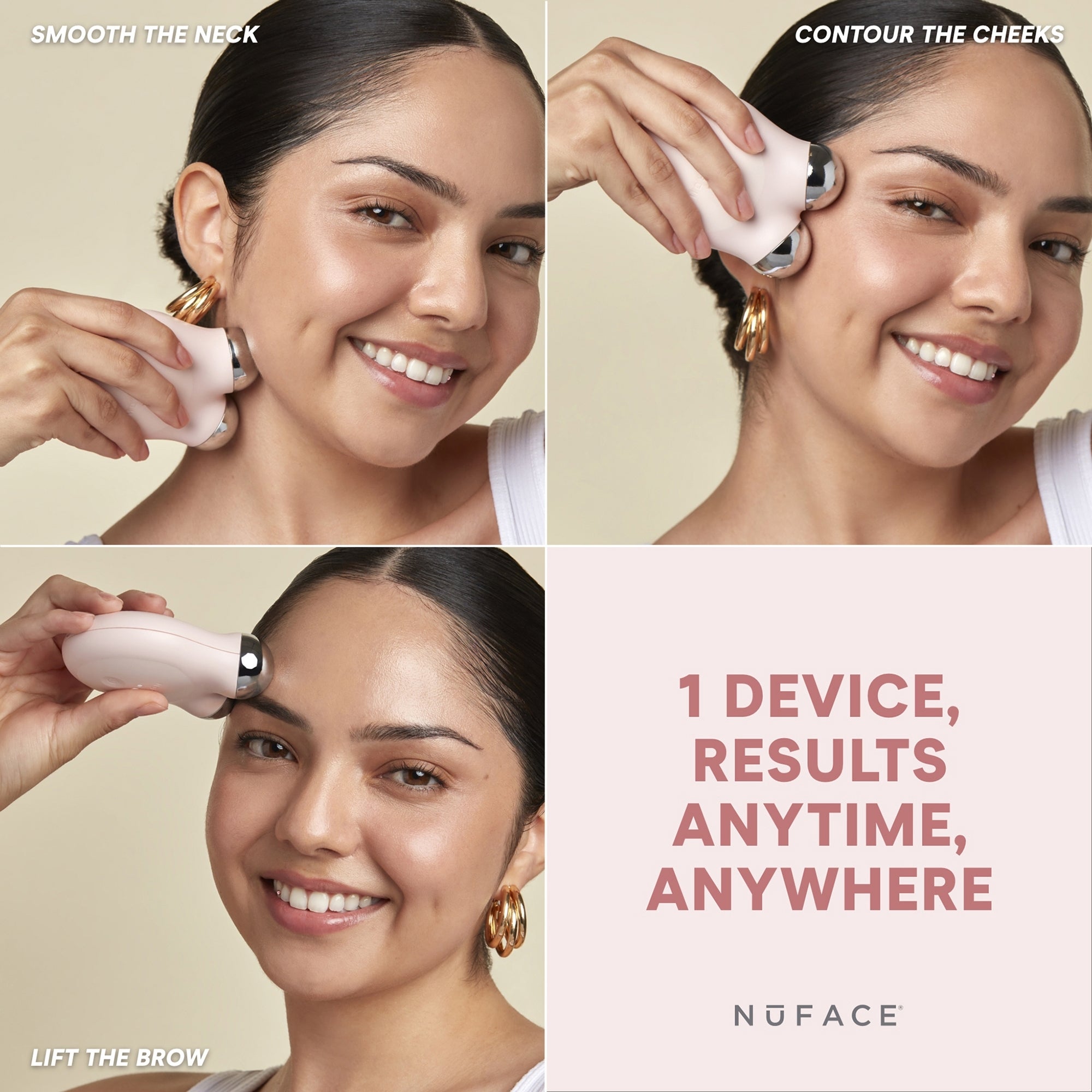 NuFACE Mini+ Starter Kit - Sandy Rose | Dermstore