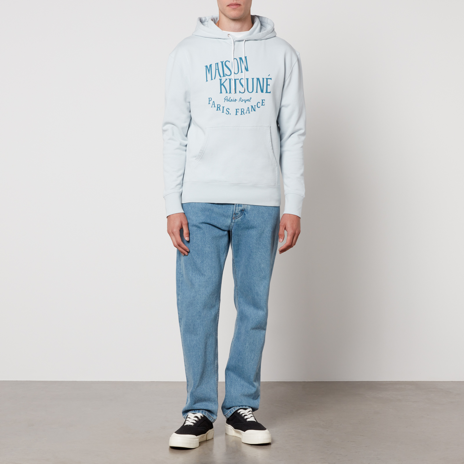 MAISON KITSUNÉ - PALAIS ROYAL EMBROIDERY COTTON SWEATSHIRT