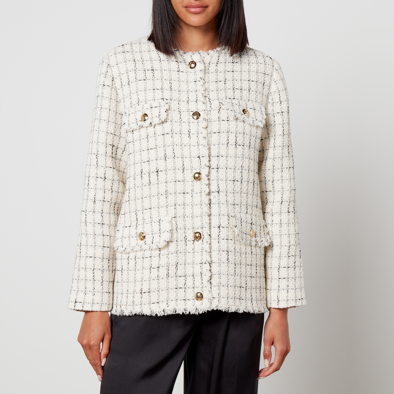 Anine Bing Janet Cotton Blend Boucl Jacket Coggles