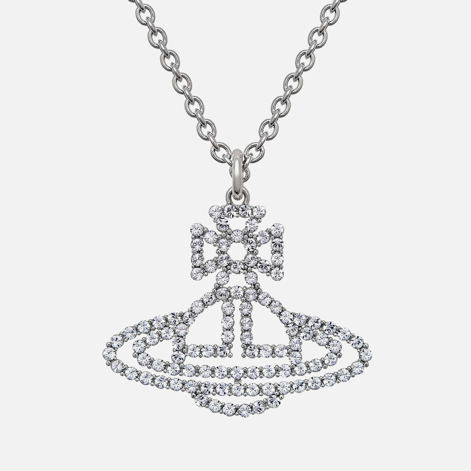 Vivienne Westwood Annalisa Silver-Tone and Crystal Necklace | Coggles