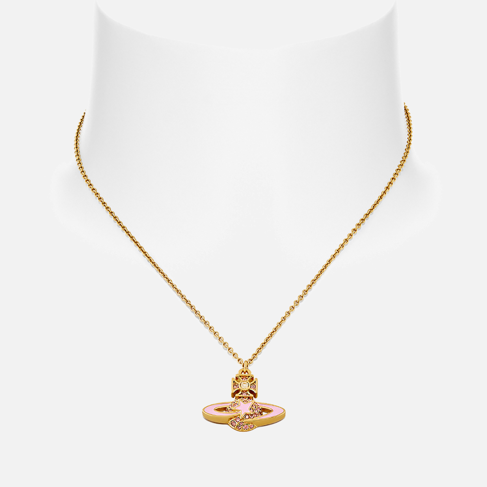 Vivienne Westwood Messaline gold-tone brass crystal