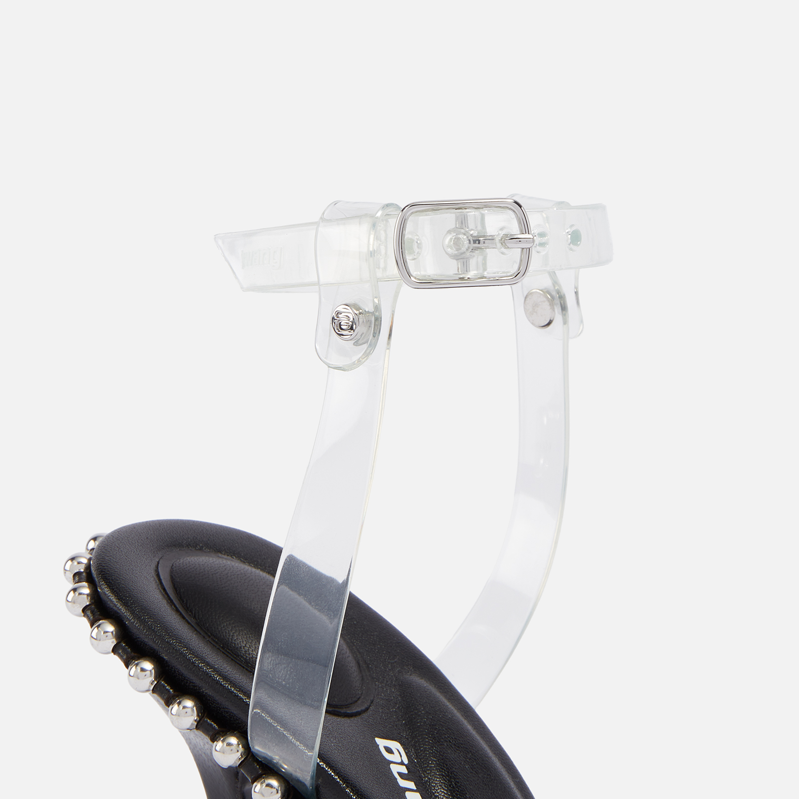 Alexander Wang ☆ブラック Nova 105 ヒールサンダル ALEXANDER WANG Black Nova Studded Slingback Sandal Heels