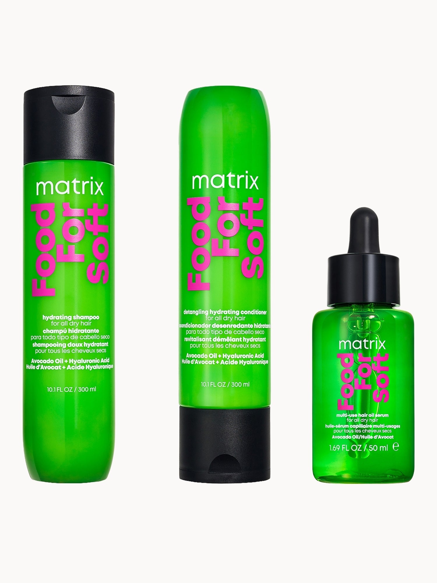 MATRIX x KATSEYE - DANIELA'S GO TO: Food For Soft Hydrating Shampoo, Conditioner and Oil Trio