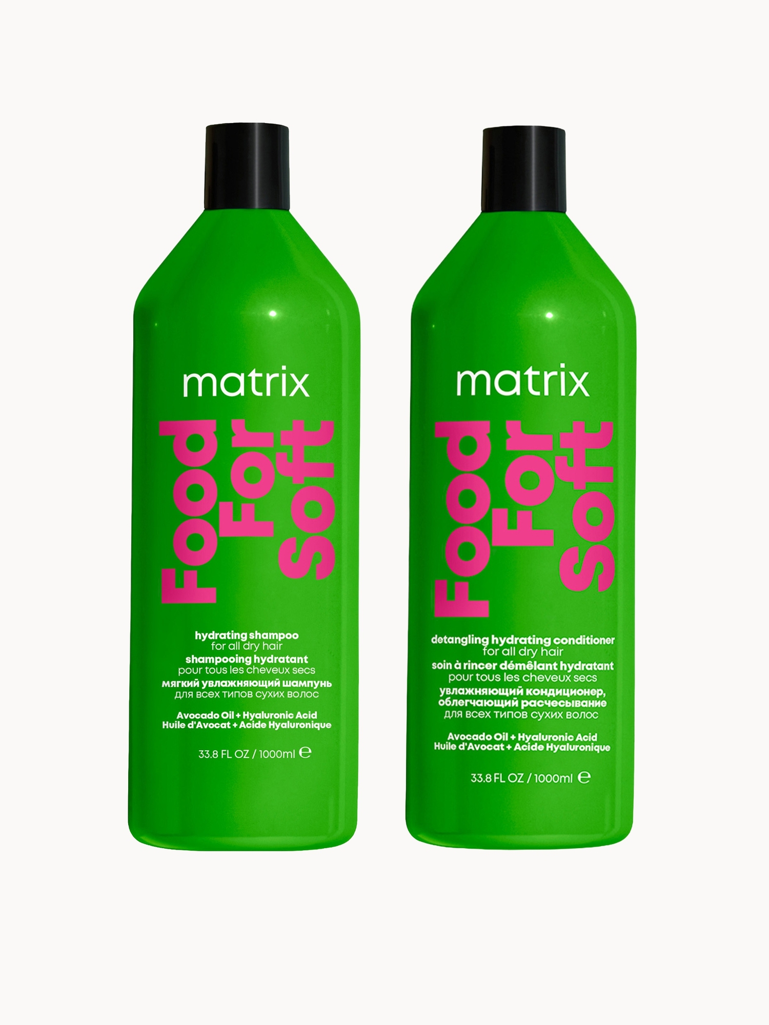 Matrix: Matrix Food for Soft Hydrating 1000ml Shampoo and Conditioner with Avocado Oil and Hyaluronic Acid for Dry Hair Duo