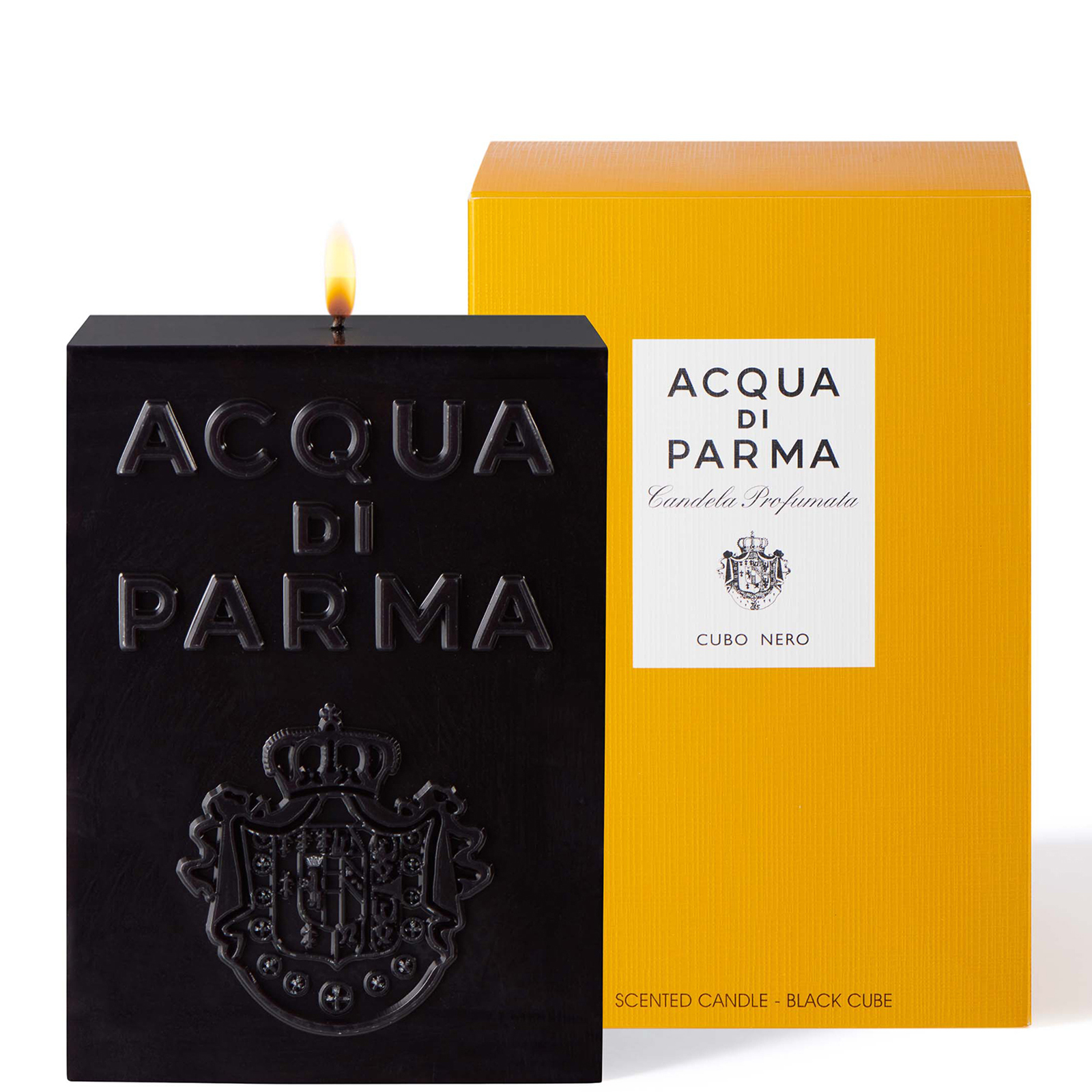 Acqua Di Parma Amber Black Cube Candle 1kg Cult Beauty