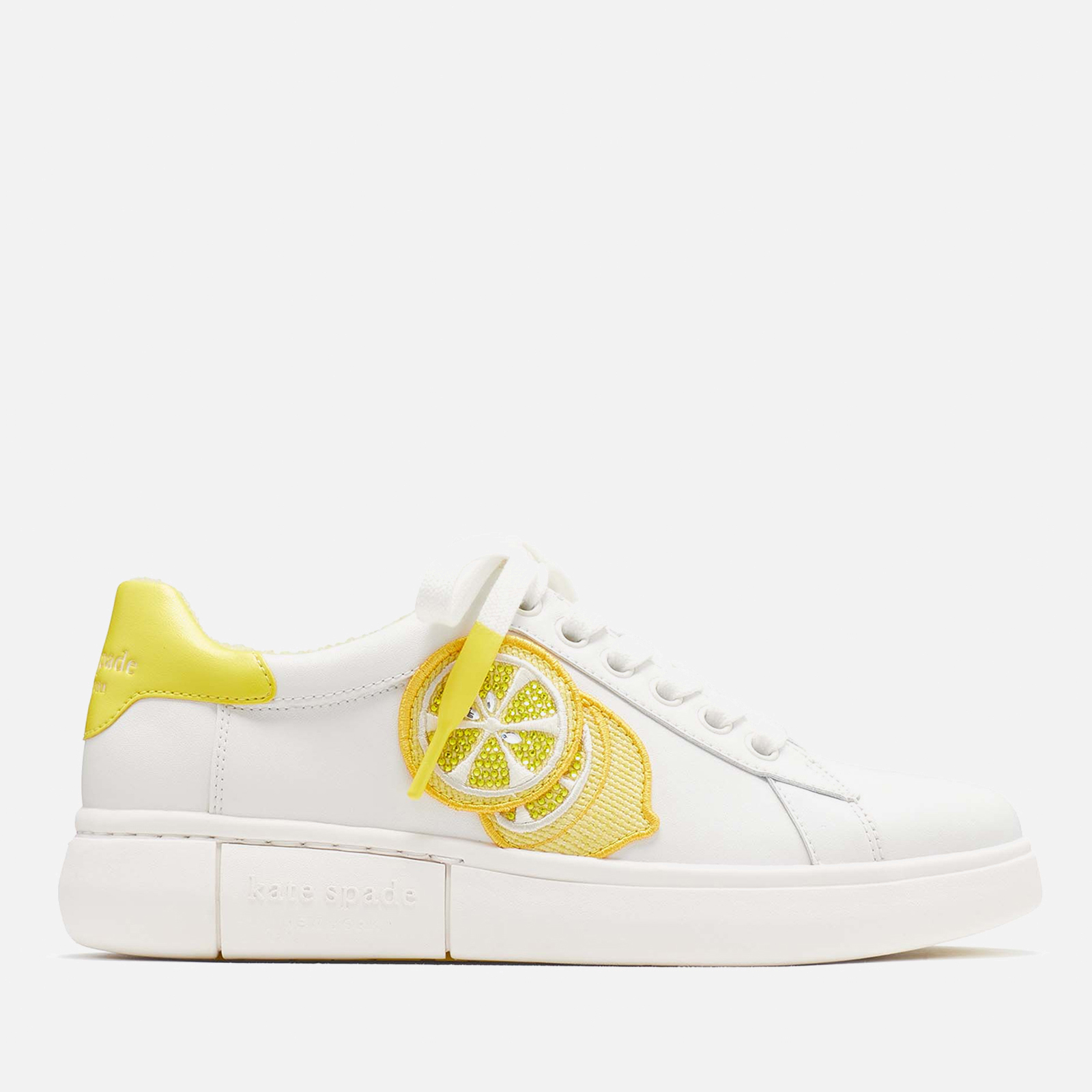 セール♪Kate Spade ☆国内すぐ届く LIFT LEMON スニーカー Kate Spade New York Women's Lift Leather Trainers - UK 4