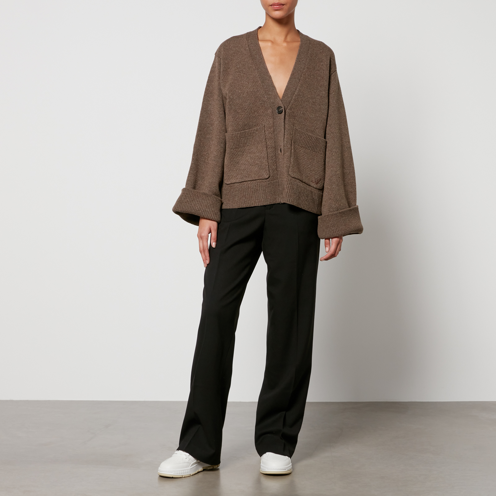 Axel Arigato Memory Relaxed Wool Cardigan Coggles