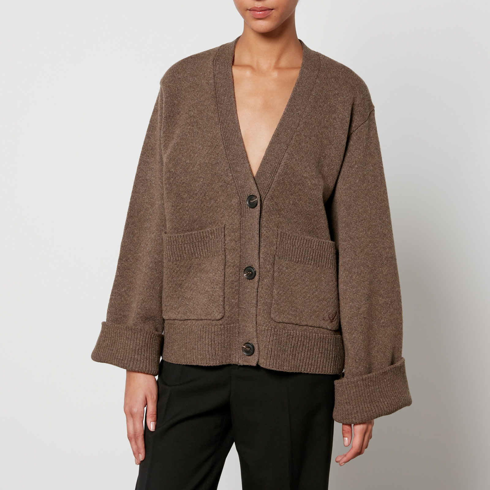 Axel Arigato Memory Relaxed Wool Cardigan Coggles