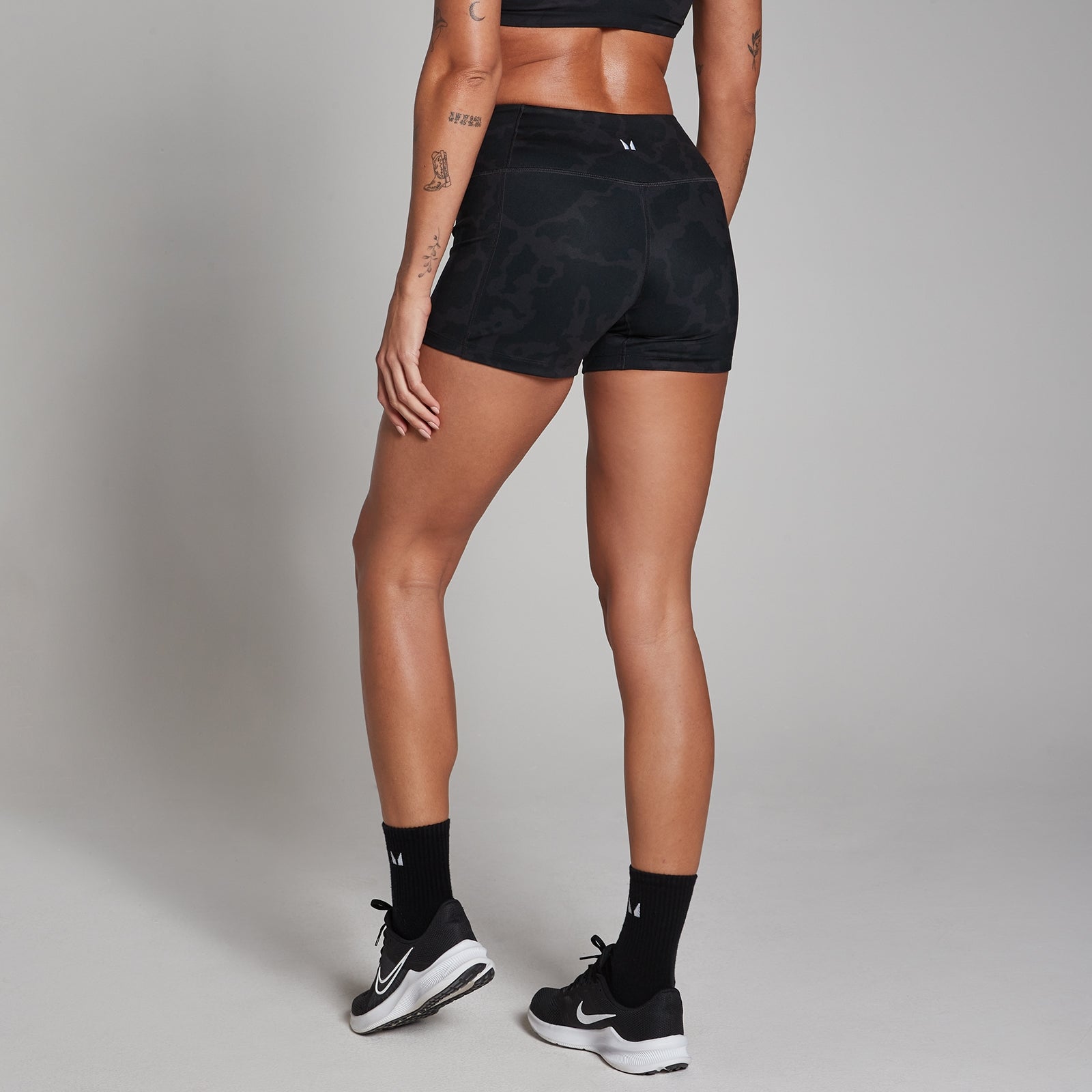 Red & Black Gemini Booty Shorts