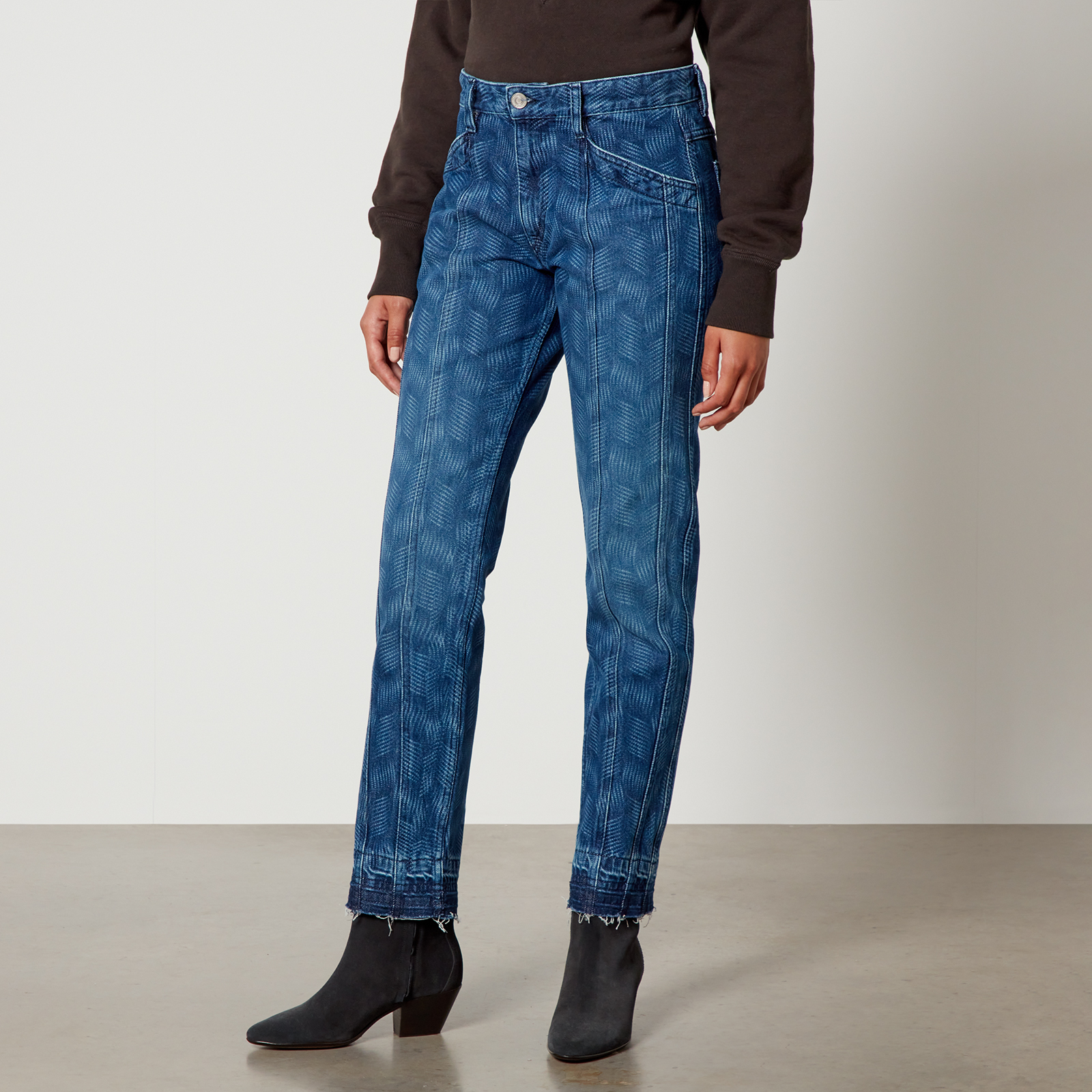 ISABEL MARANT｜JEANS (SULANOA (PA0017FA A1H35E 30LU)) Marant Etoile Sulanoa Laser Slim Fit Denim Jeans - FR 36/UK