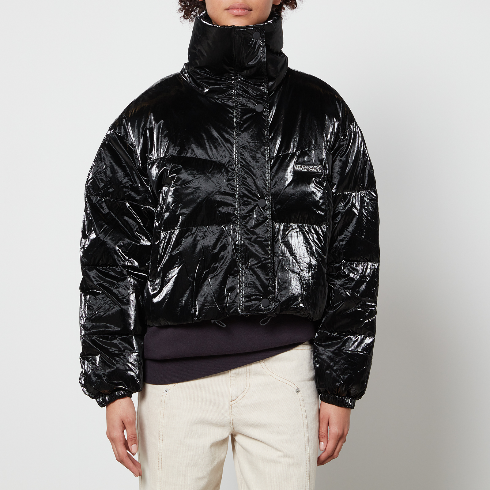 Marant Etoile Telia Cropped Shell Puffer Jacket - FR 40/UK 12 | Coggles