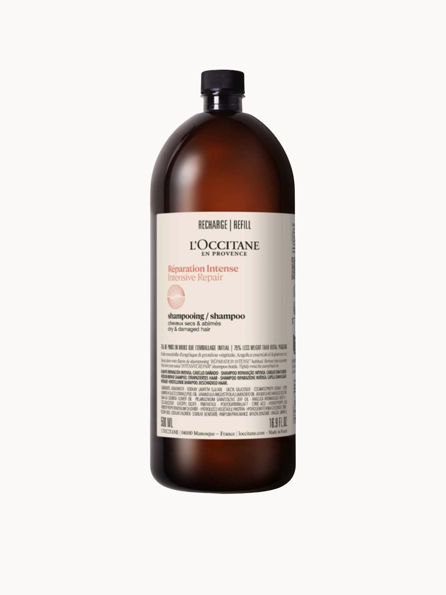 L'OCCITANE シャンプー&コンディショナー エコリフィル 500ml L'Occitane Intensive Repair Shampoo Eco Refill 500ml | LOOKFANTASTIC