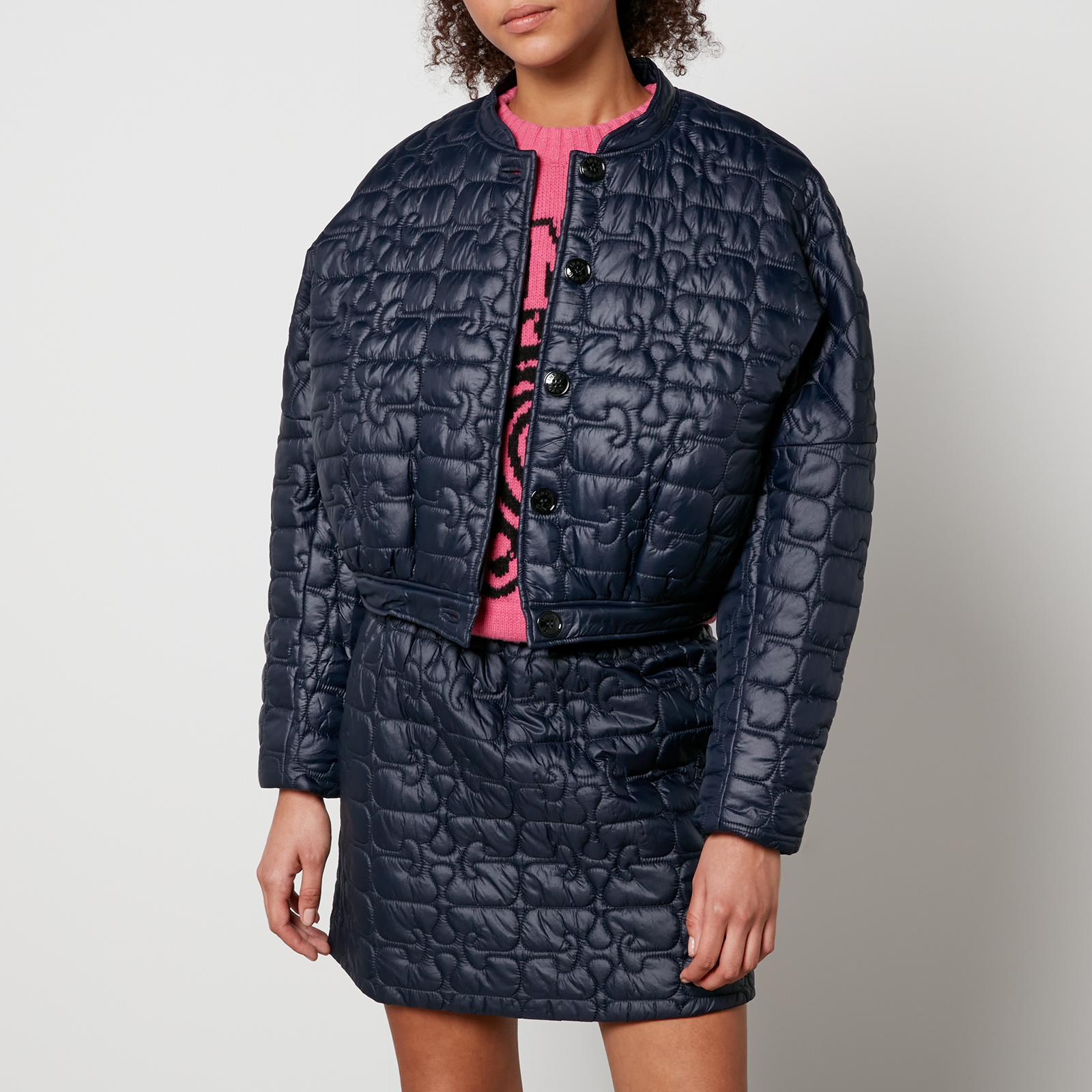 ブルゾン Ganni Nylon Jacket Black Black Nylon Jacket | GANNI UK