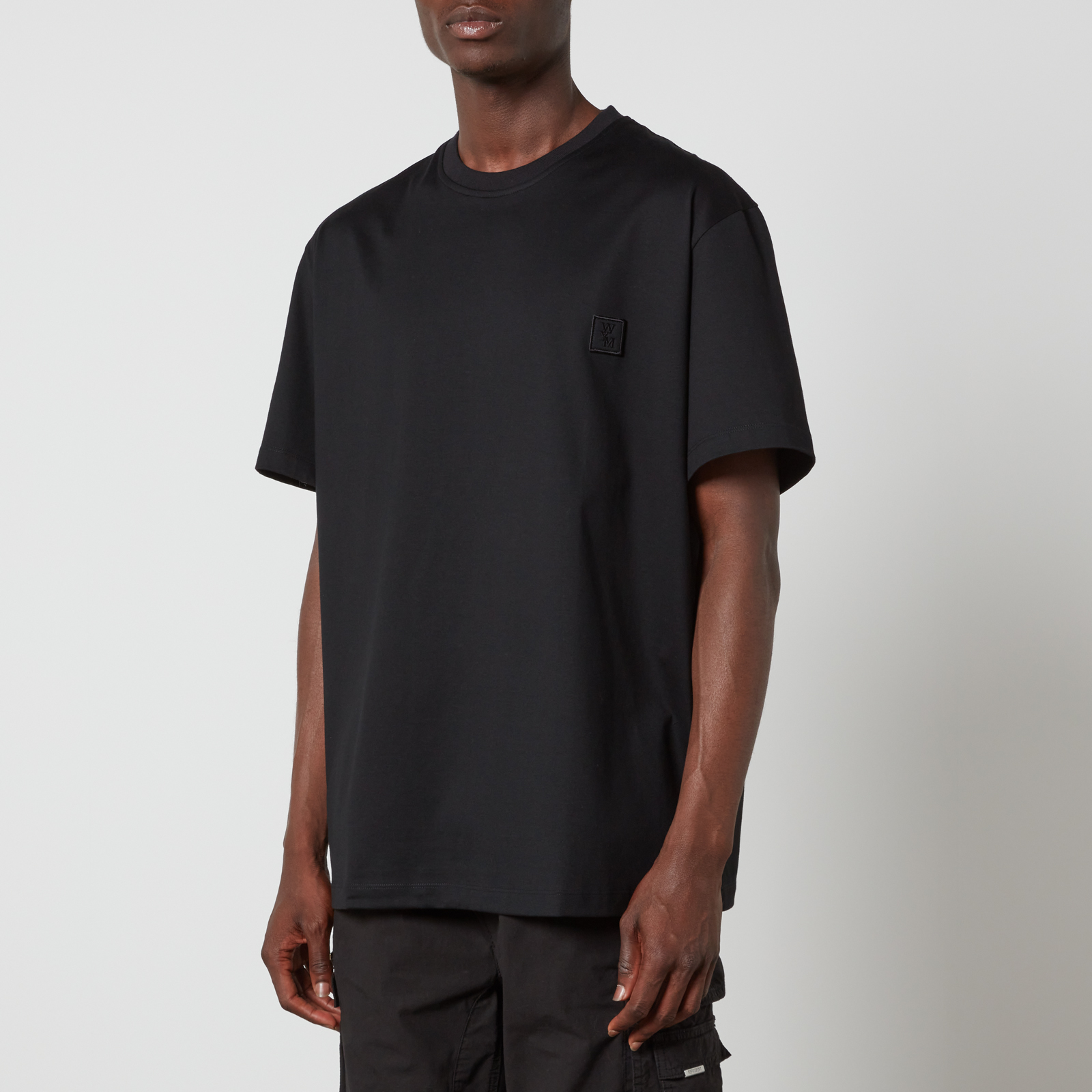 Wooyoungmi Flower Logo Cotton-Jersey T-shirt - IT 46/S | Coggles