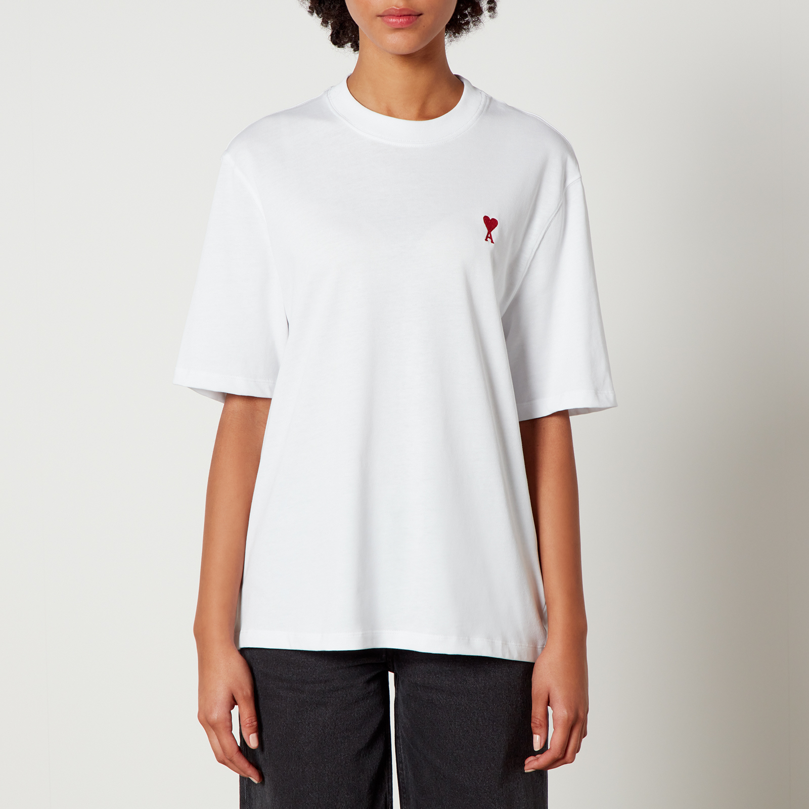 AMI de Coeur Logo Organic Cotton-Jersey T-Shirt | Coggles