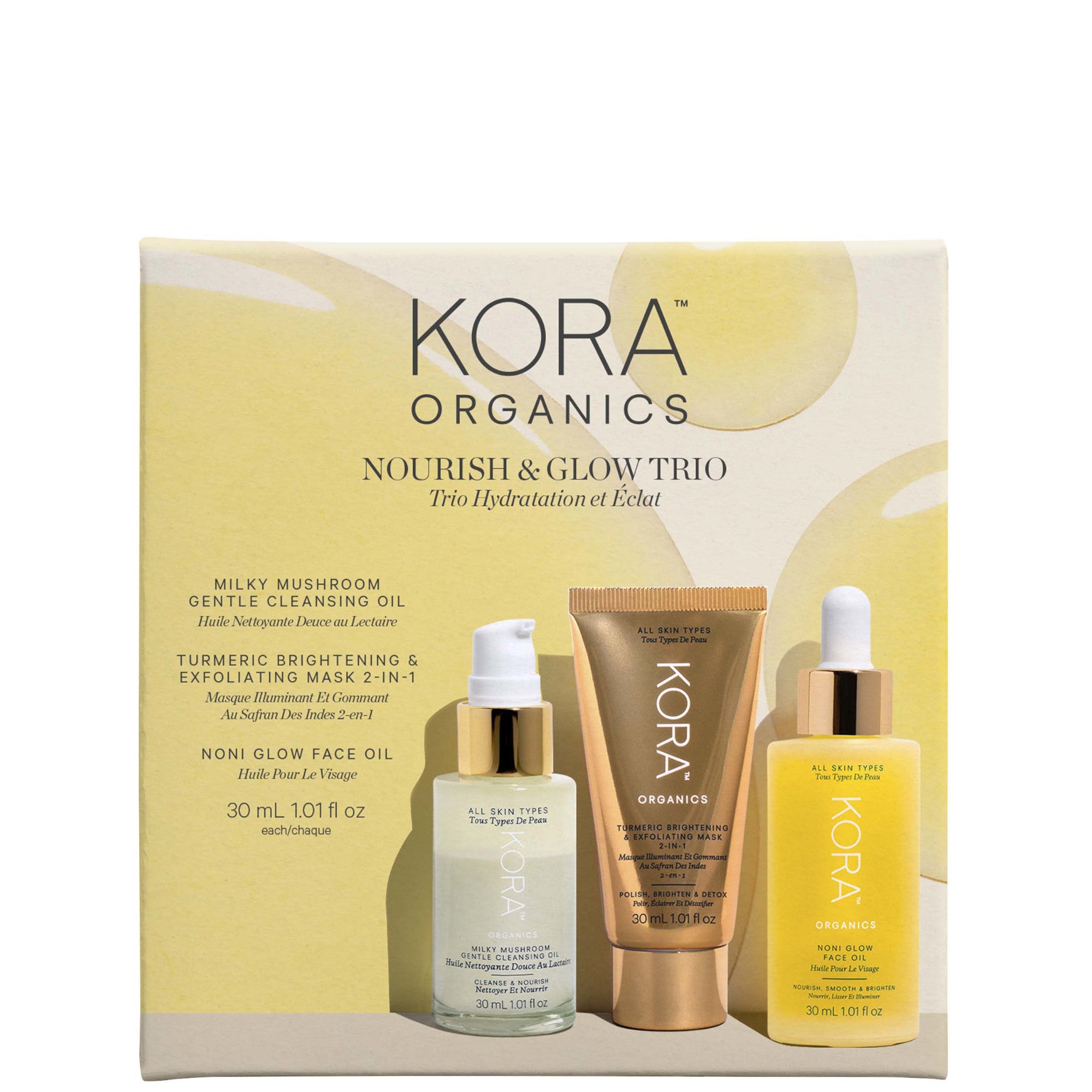 Kora Organics Nourish and Glow Trio | Cult Beauty