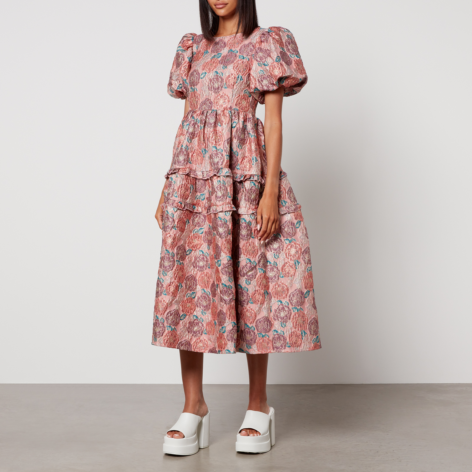 Sister Jane Dream Nerissa Floral-Print Jacquard Midi Dress | Coggles