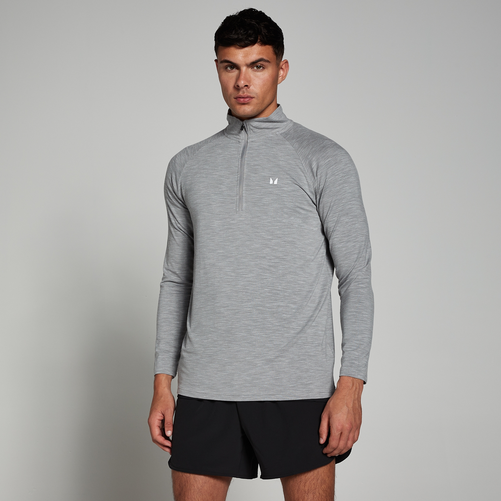 MP Men's Performance 1/4 Zip - Chrome Marl | Myprotein