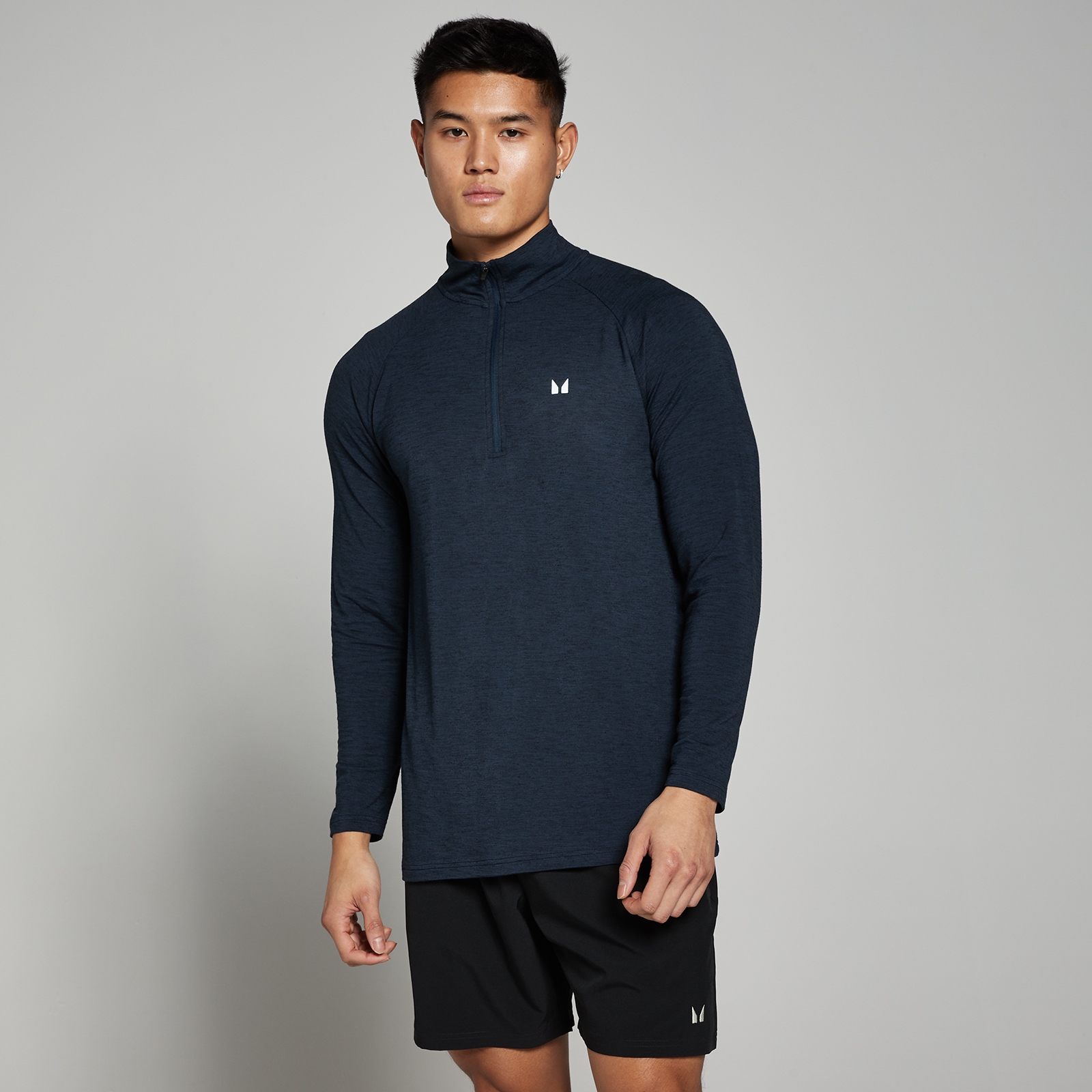 MP Men's Performance 1/4 Zip - Chrome Marl | Myprotein IE