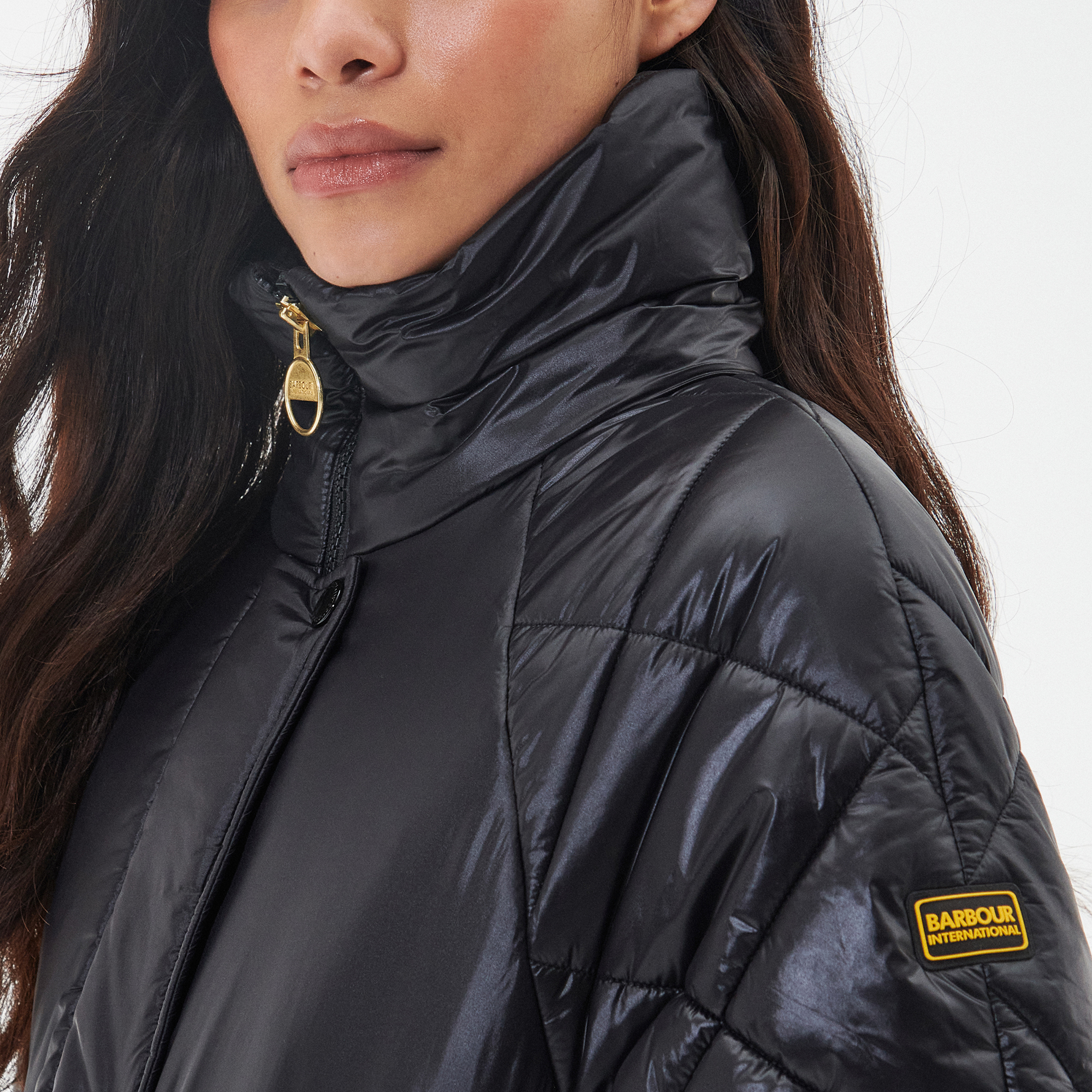 【バッジ付き】Barbour international jacket 46 バッジ付き】Barbour international jacket 46 メンズ