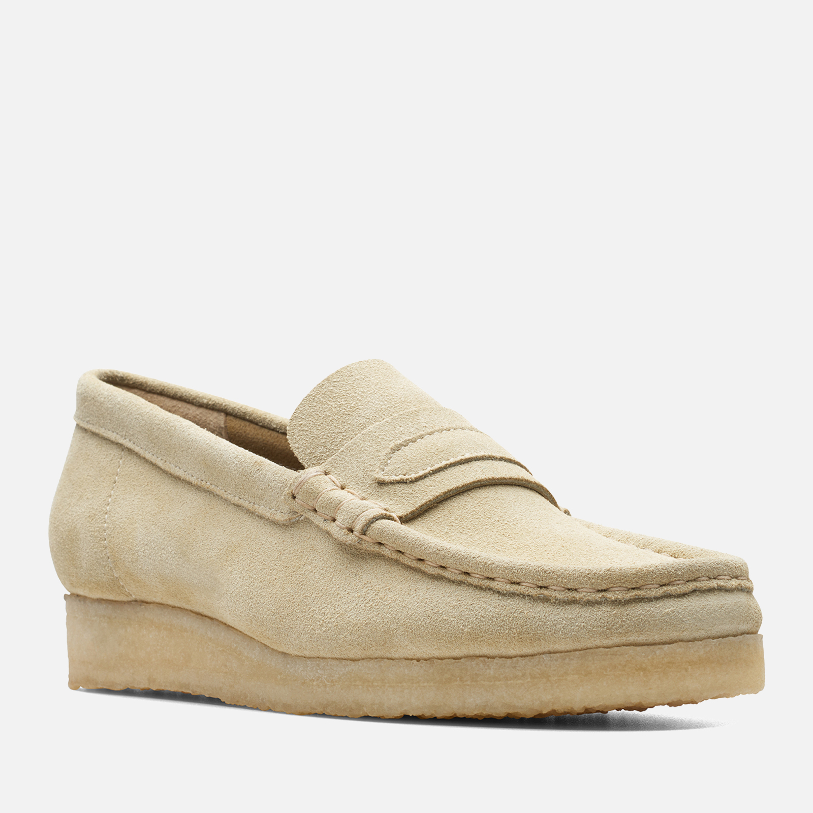 Clarks suede online loafer