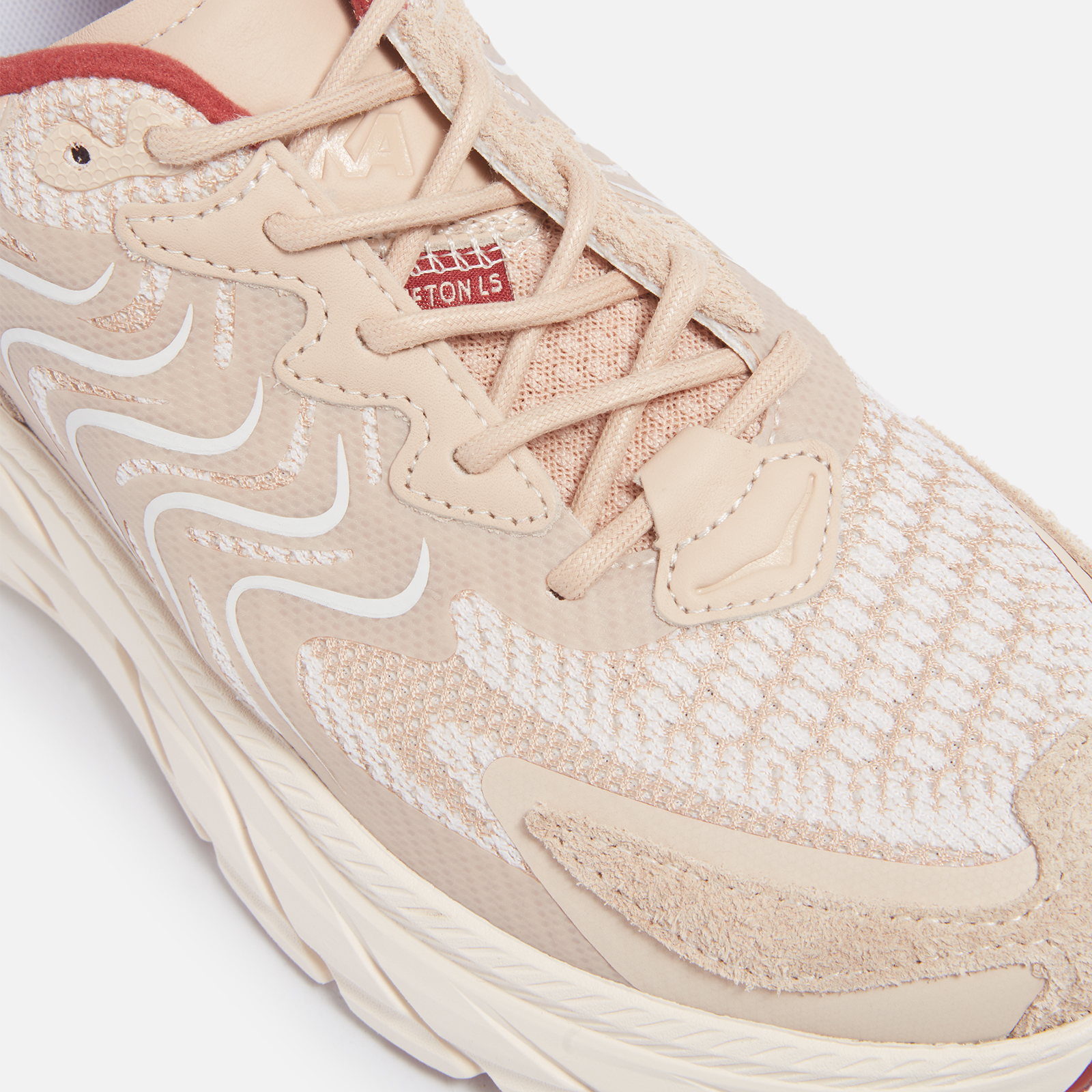 Hoka Unisex Clifton LS Suede and Leather Trainers - 4 | Coggles