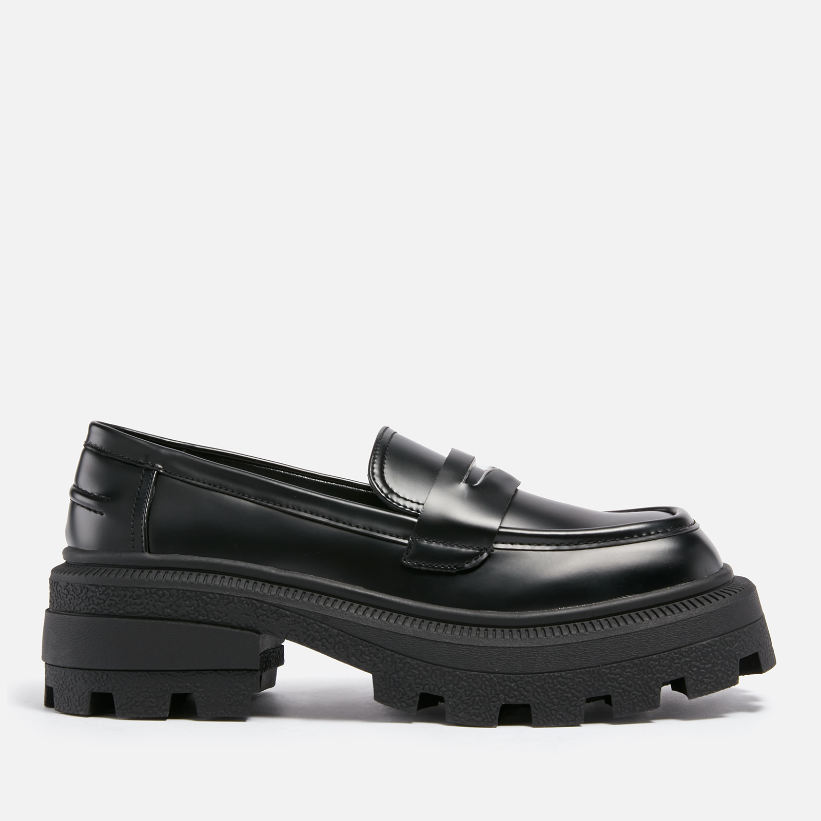 faux leather loafers womens