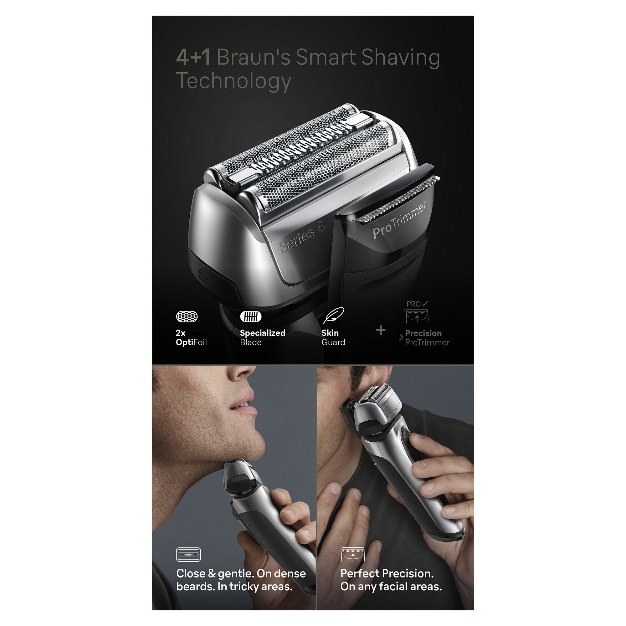 Series 8 Electric Shaver 8560cc | Wet & Dry | Official Braun Store